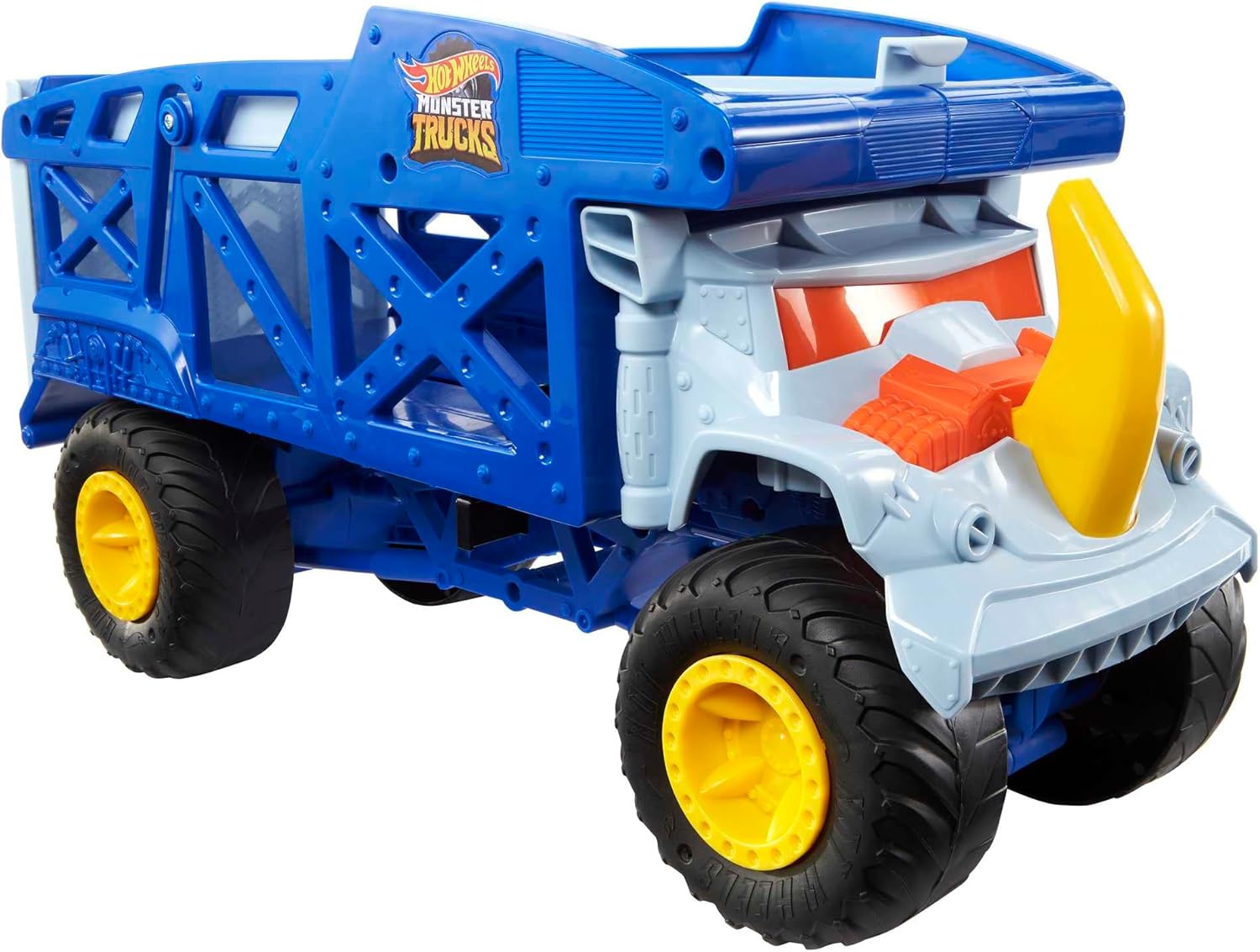 Hot Wheels Monster Trucks Monster Mover Rhino - Toy Car Hauler for Kids 3+ 1