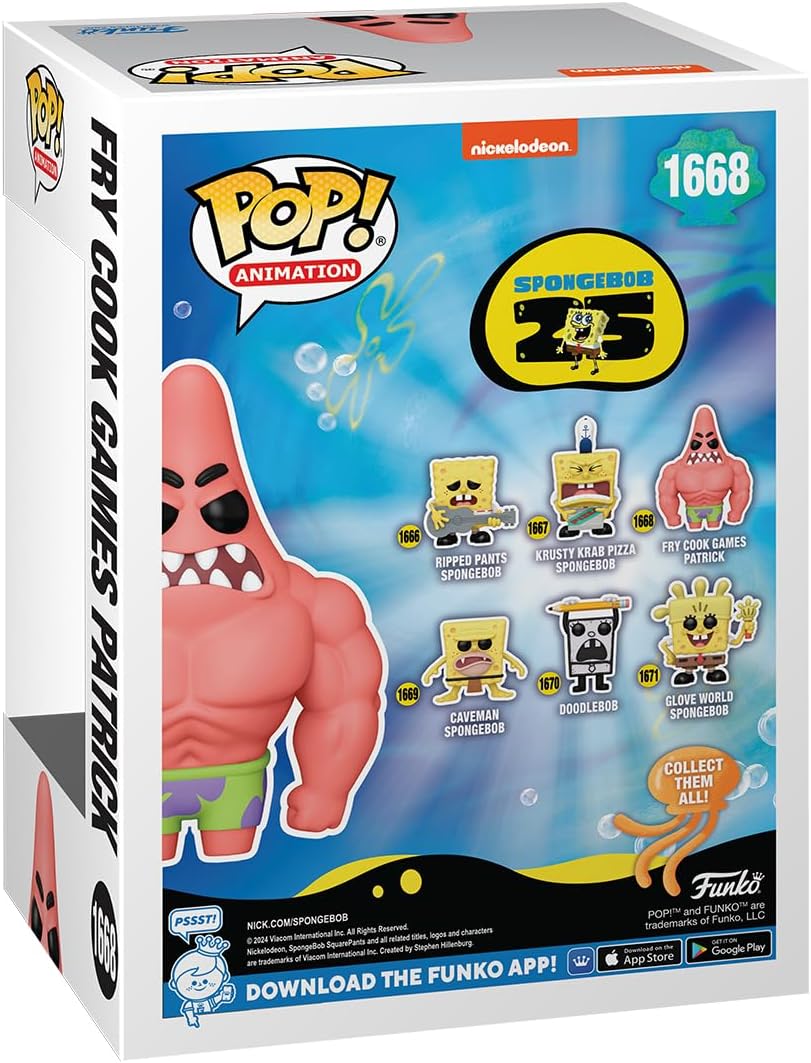 Funko Pop! TV: SpongeBob 25th Anniversary - Patrick Star With Muscles Vinyl Figure 6