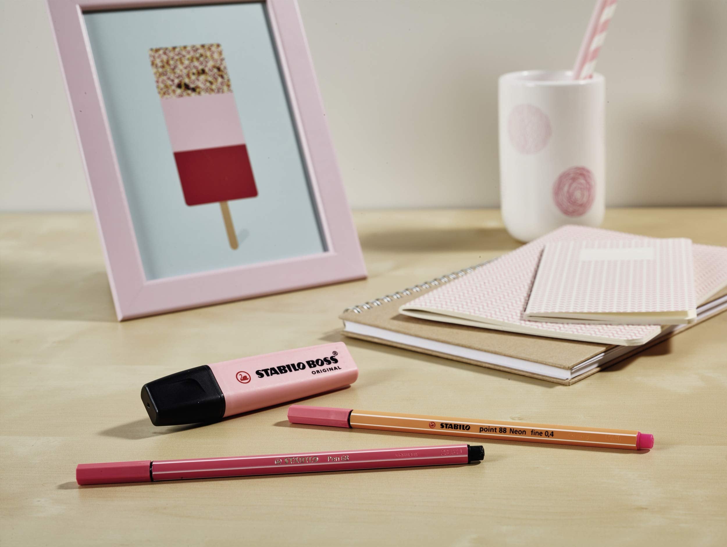 STABILO BOSS ORIGINAL Pastel Highlighter - 5 x Pack of 6 Colors | Anti-Dry Out Technology 6