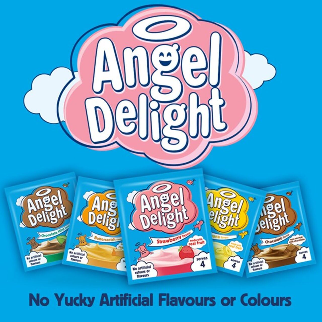 Angel Delight - Strawberry Flavour Instant Dessert Mix, 59 g Sachet 5