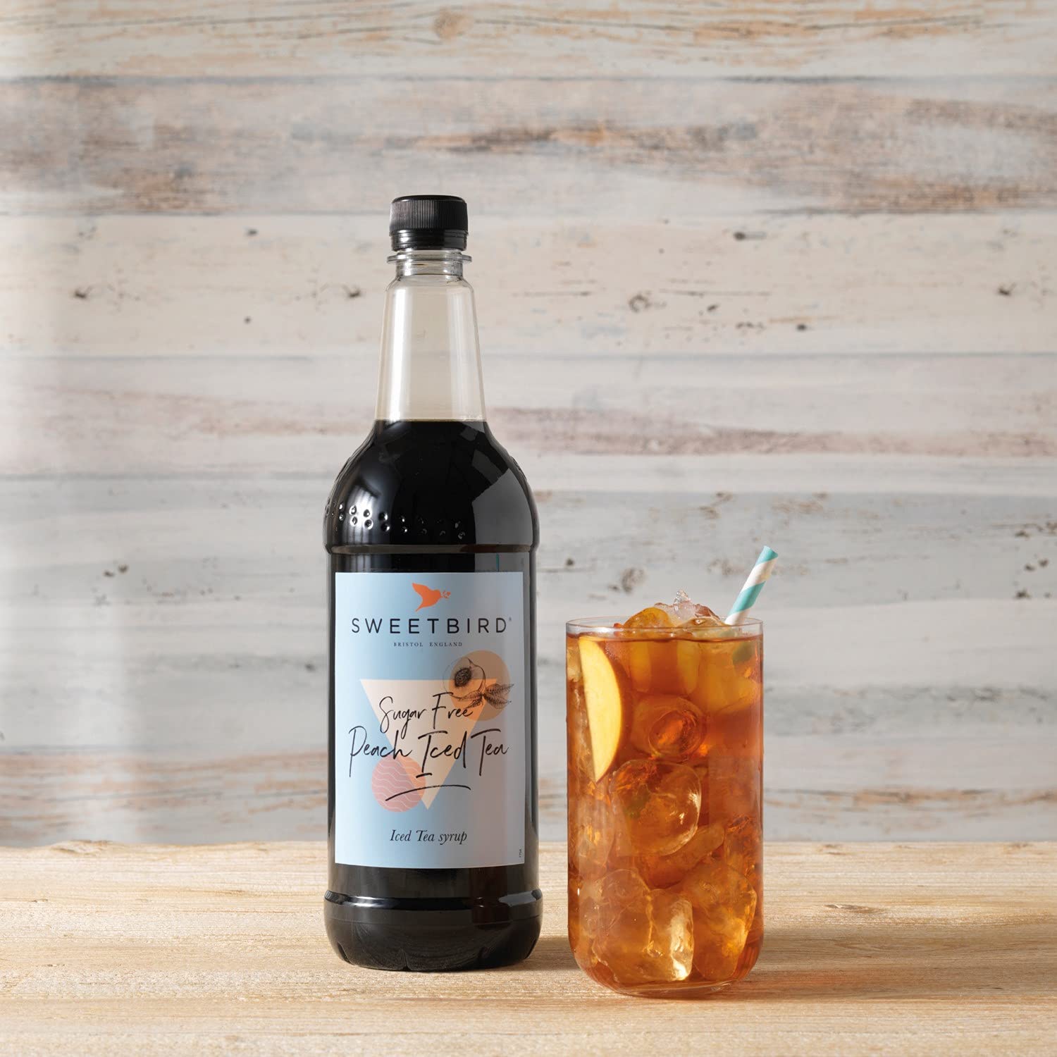 Sweetbird Sugar Free Peach Iced Tea Syrup - Vegan Friendly | 1 Litre 2