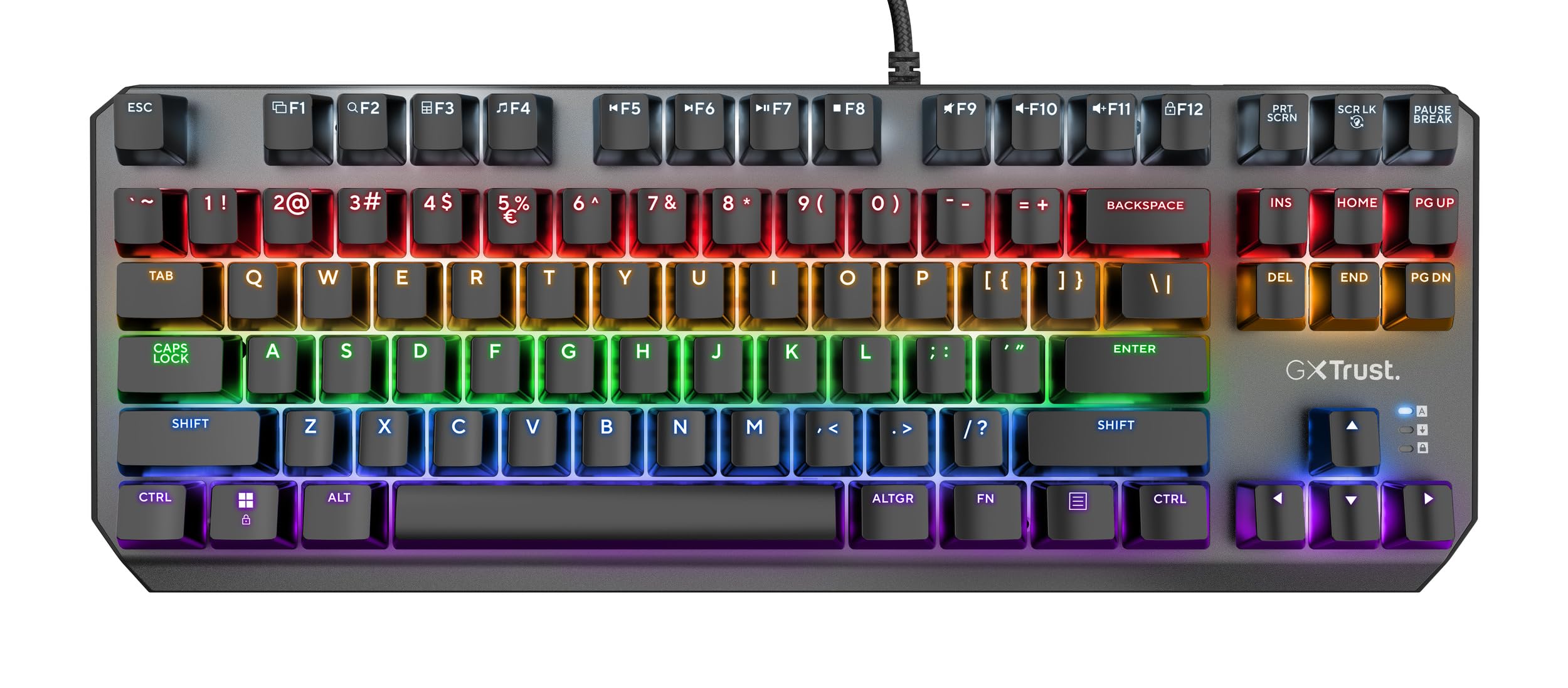 Trust Gaming GXT 834 Callaz TKL Mechanical Gaming Keyboard – UK Layout, Black, Outemu Red Switches 15