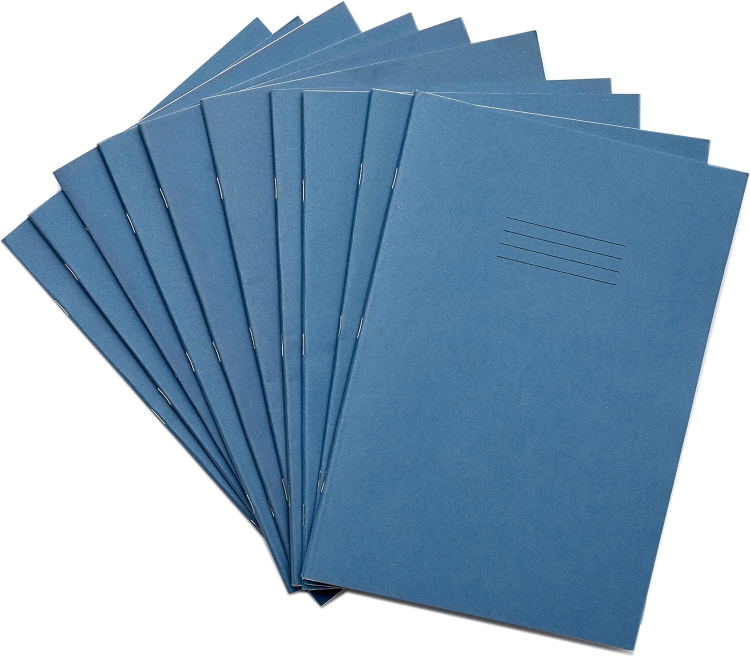 Rhino A4 Exercise Book | 64 Pages | 5mm Squared Ruling | Light Blue Cover | 10-Pack