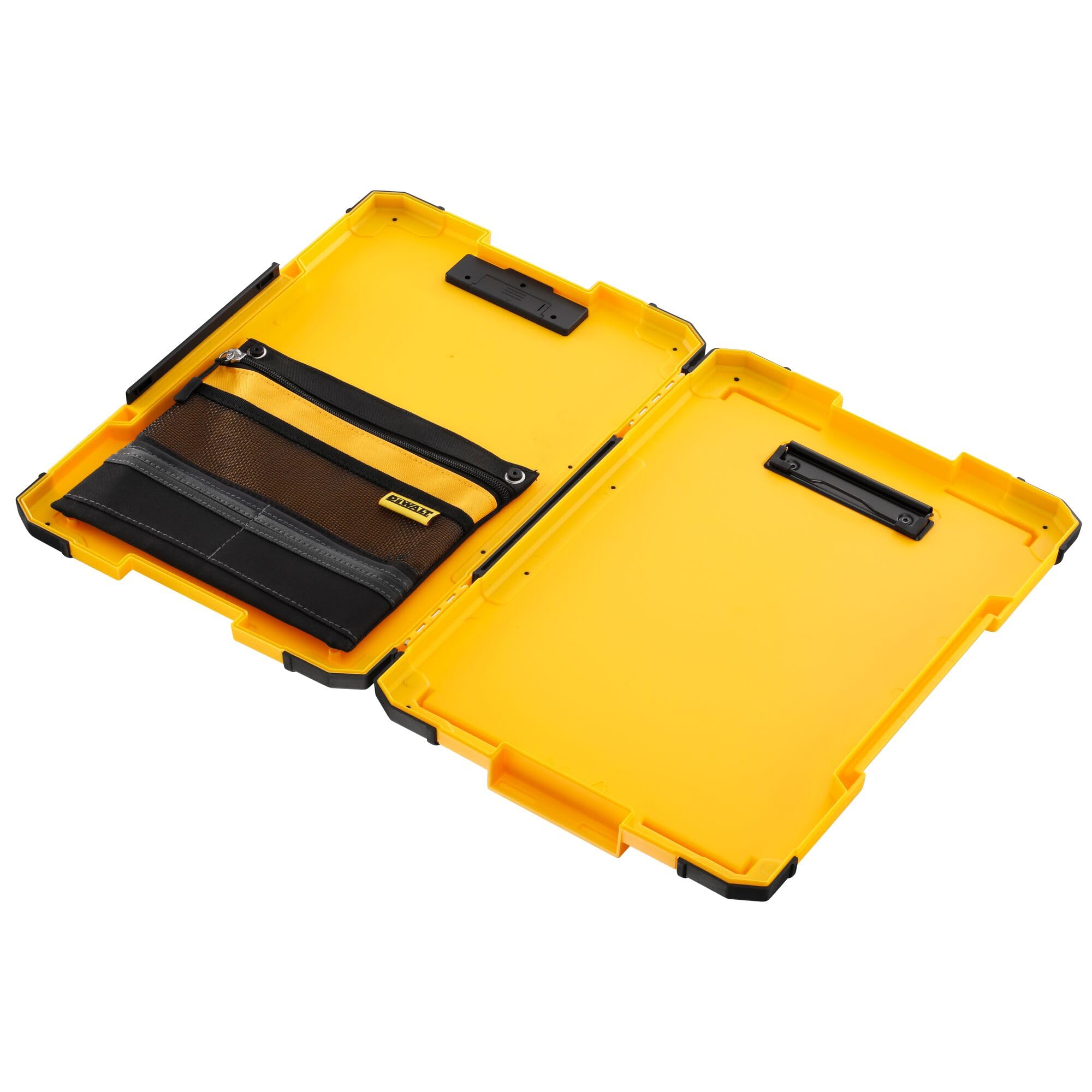 DEWALT TSTAK Clipboard with Dual Storage and LED Light | Plastic/Metal | Multi Color 3