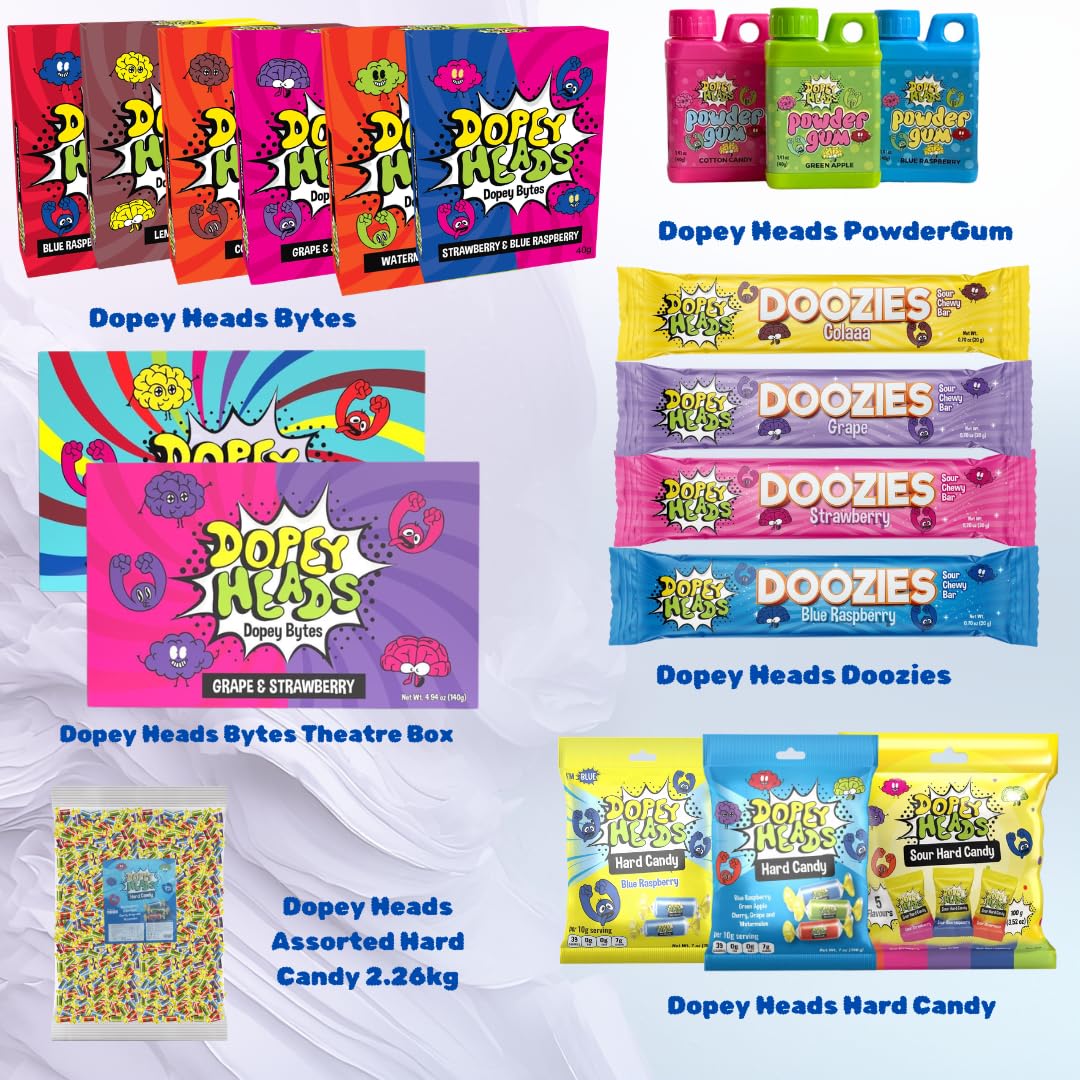Dopey Heads Assorted Hard Candy - 5 Flavours | HALAL | 198g Bag 7