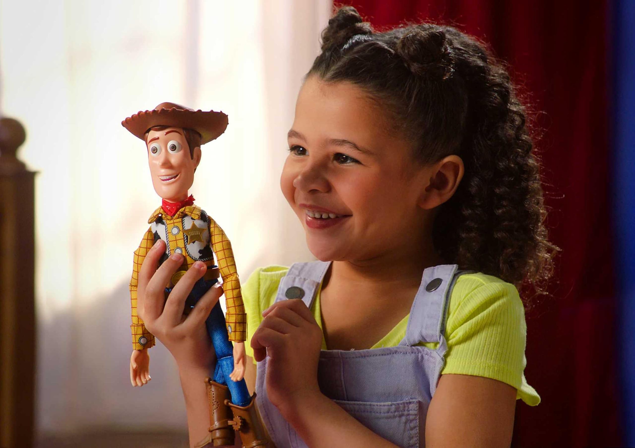 Mattel Disney Pixar Toy Story Roundup Fun Woody Talking Posable Figure - 12 Inch, 30+ Phrases 5
