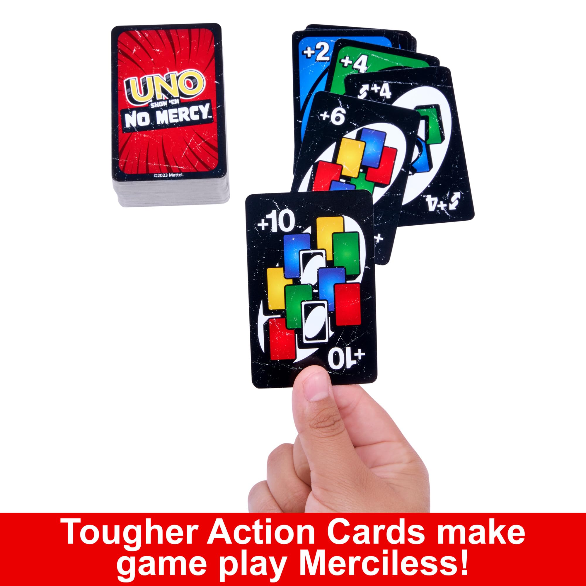 Mattel UNO Show 'em No Mercy Card Game - Special Edition, 169 Cards | Family & Party Game 4