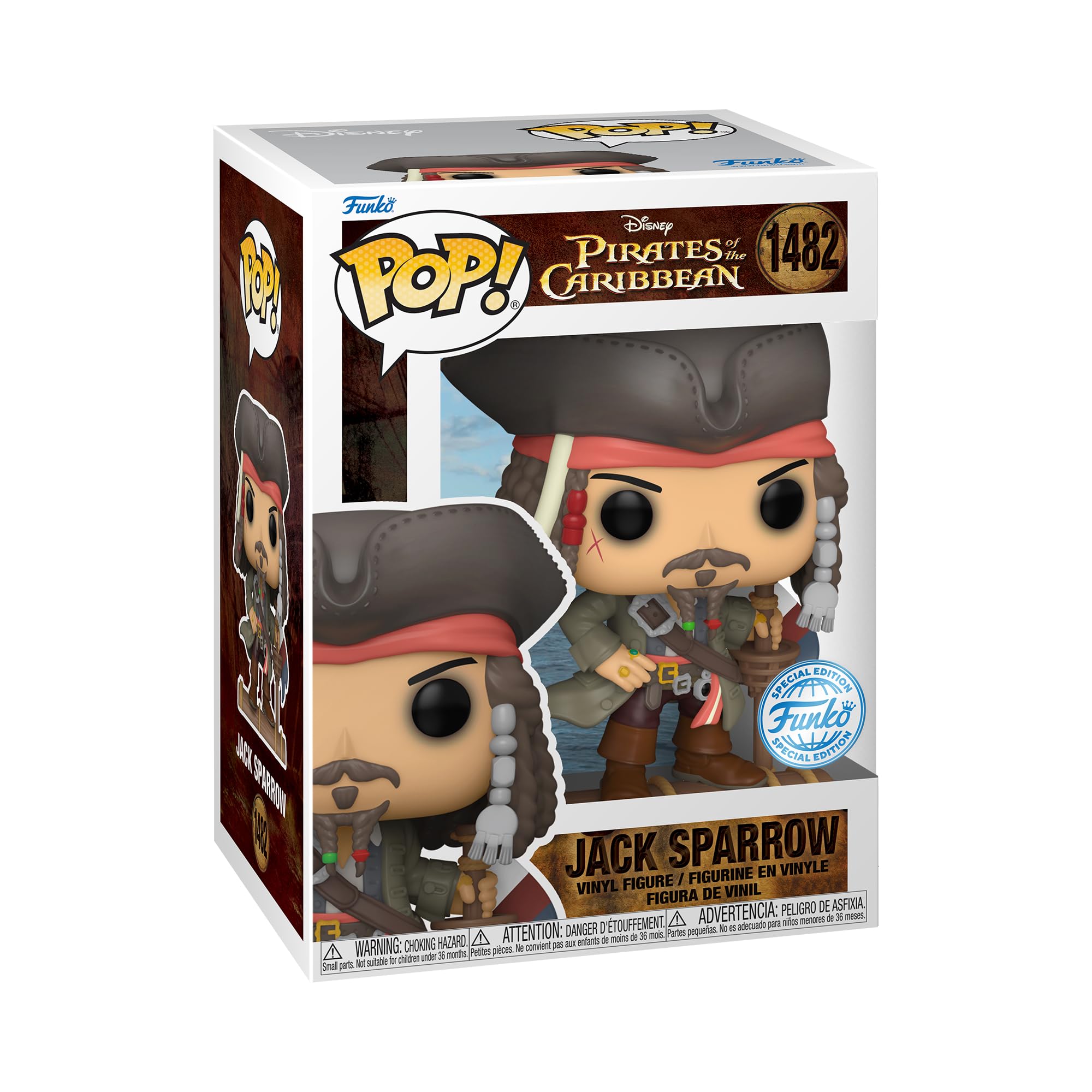 Funko Pop! Captain Jack Sparrow - Pirates of the Caribbean | Vinyl Figure | 3.75 in 1