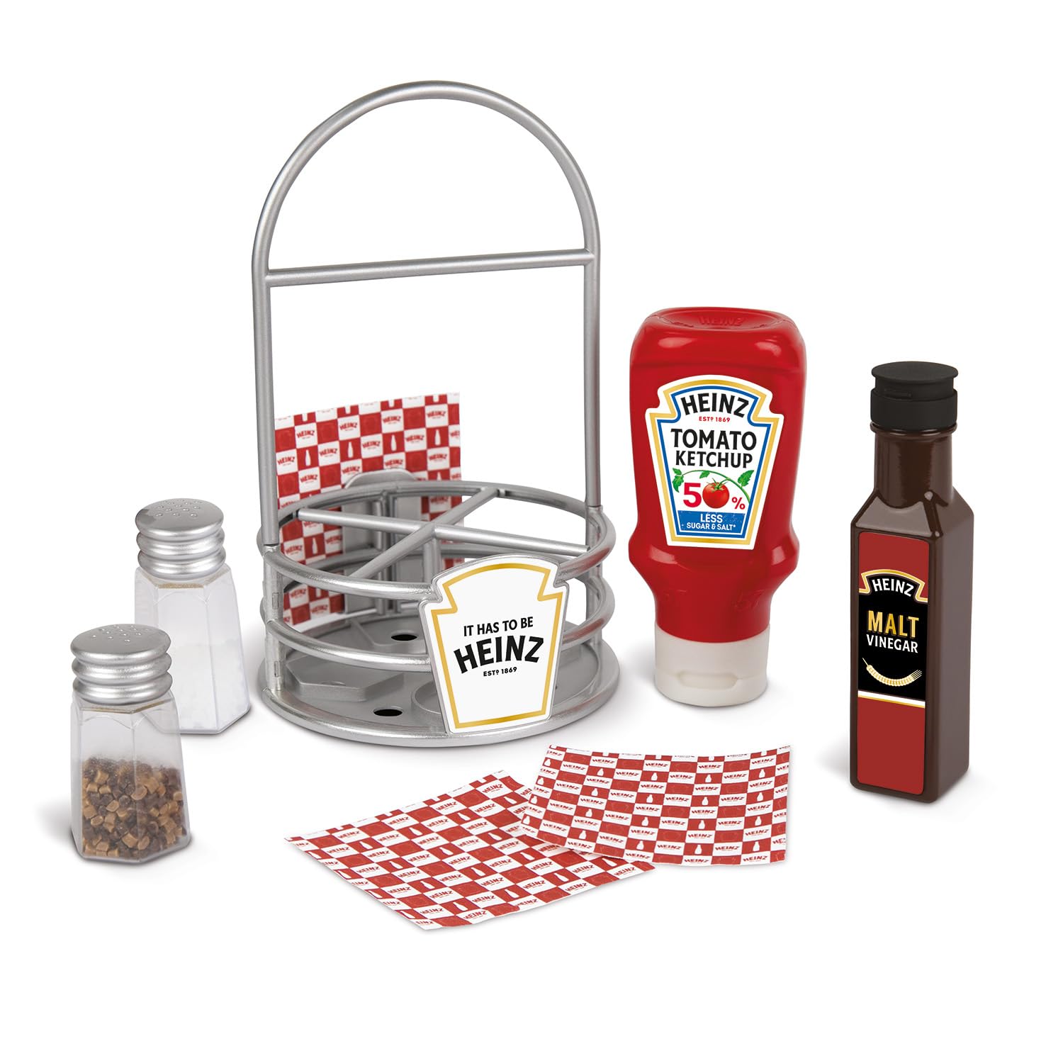 Casdon Heinz Sauce Caddy - 9-Piece Play Kitchen Set for Kids 3+ 1
