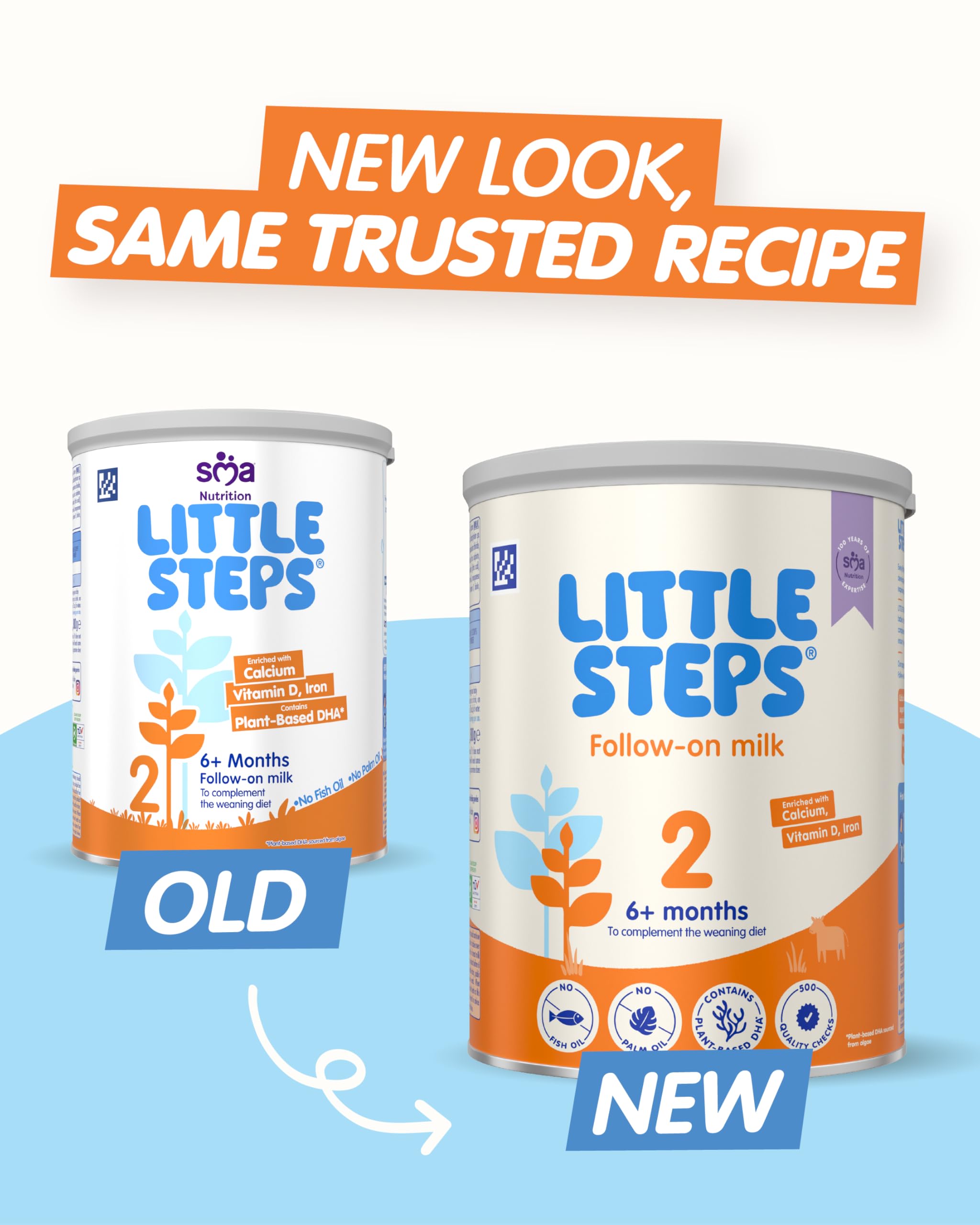 LITTLE STEPS Stage 2 Follow-on Baby Milk Formula Powder - From 6-12 Months, 800g