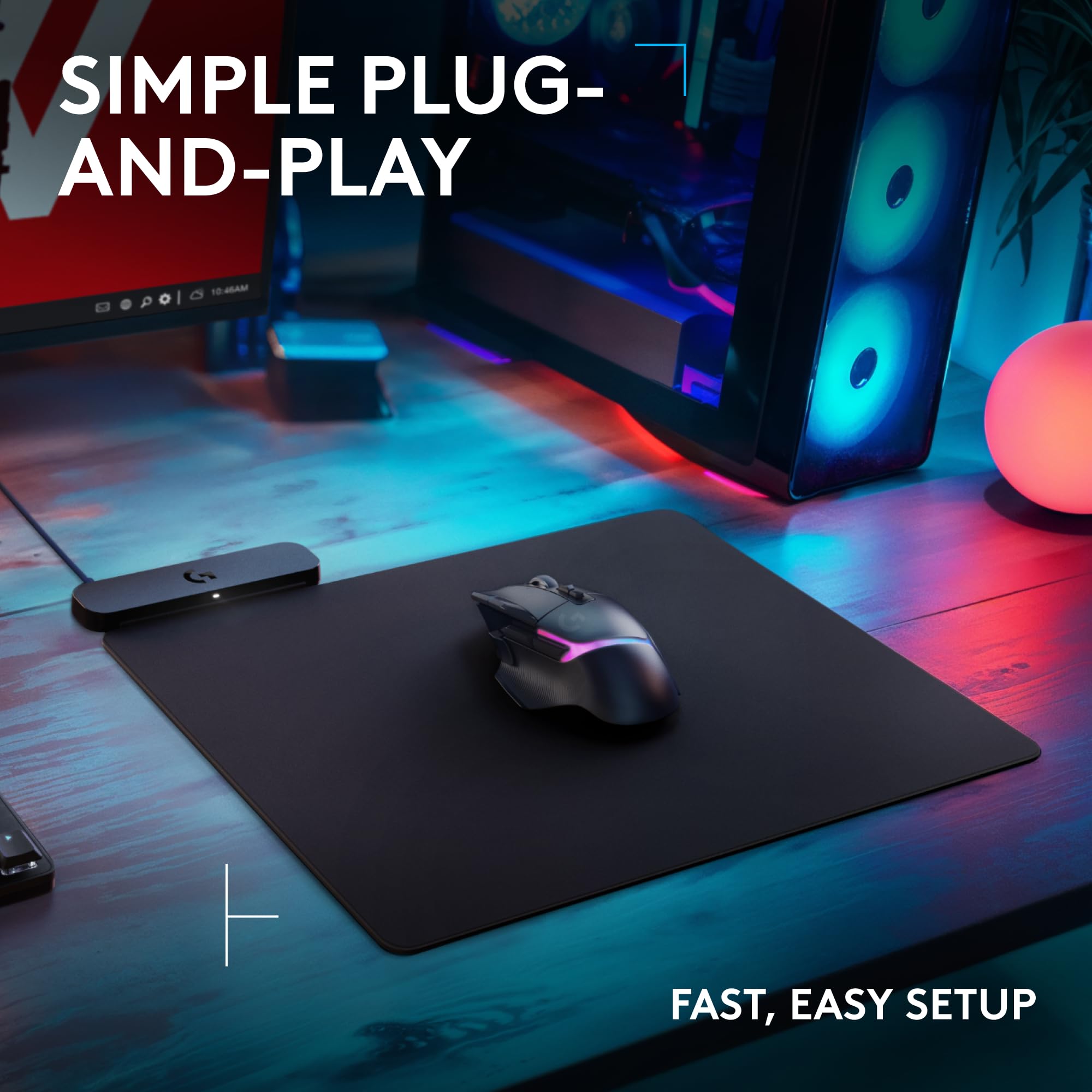 Logitech G POWERPLAY 2 Wireless Charging Mouse Pad for Compatible Gaming Mice 5