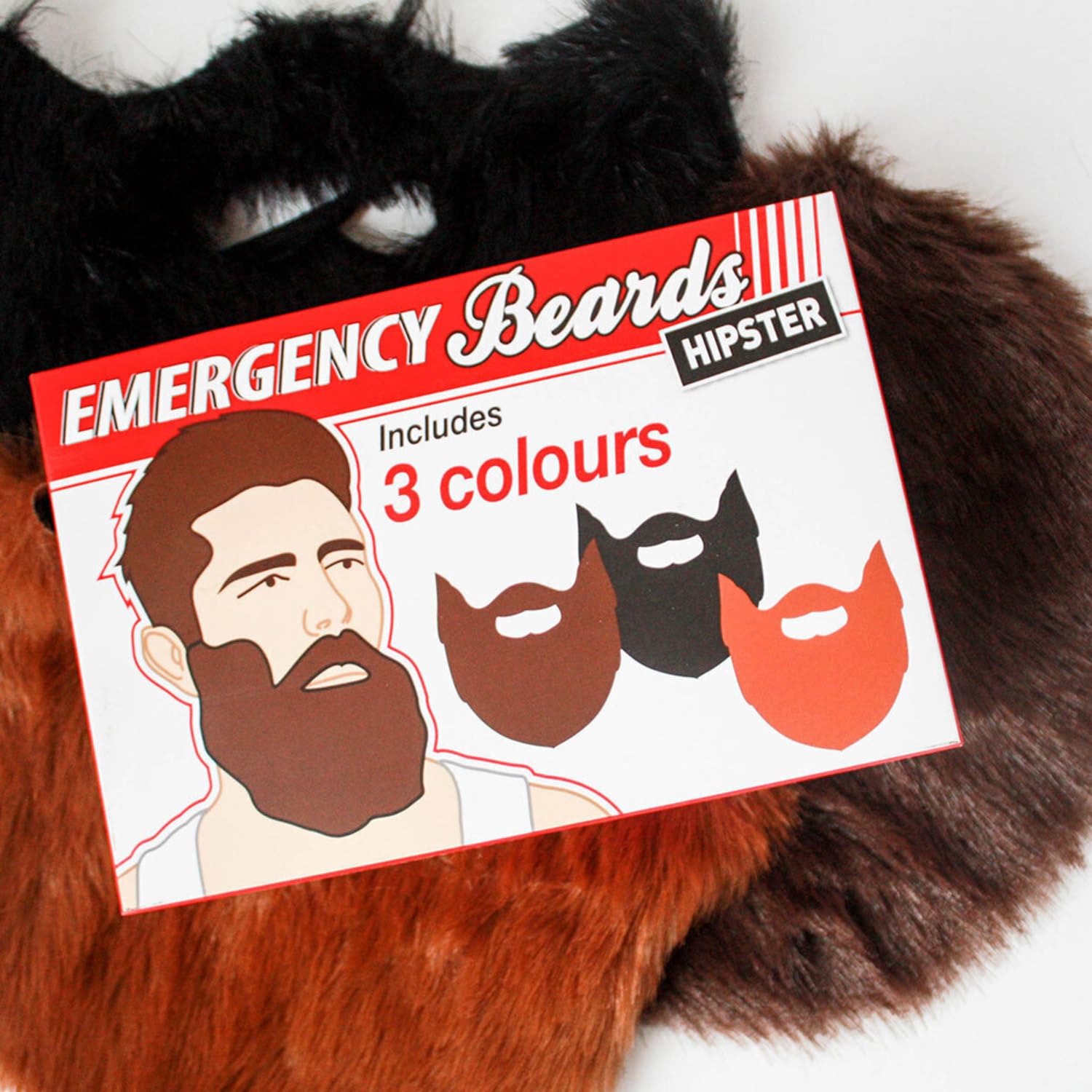 Gift Republic Emergency Beards - 3 Pack Fake Beards for Dress Up & Costume Fun 7