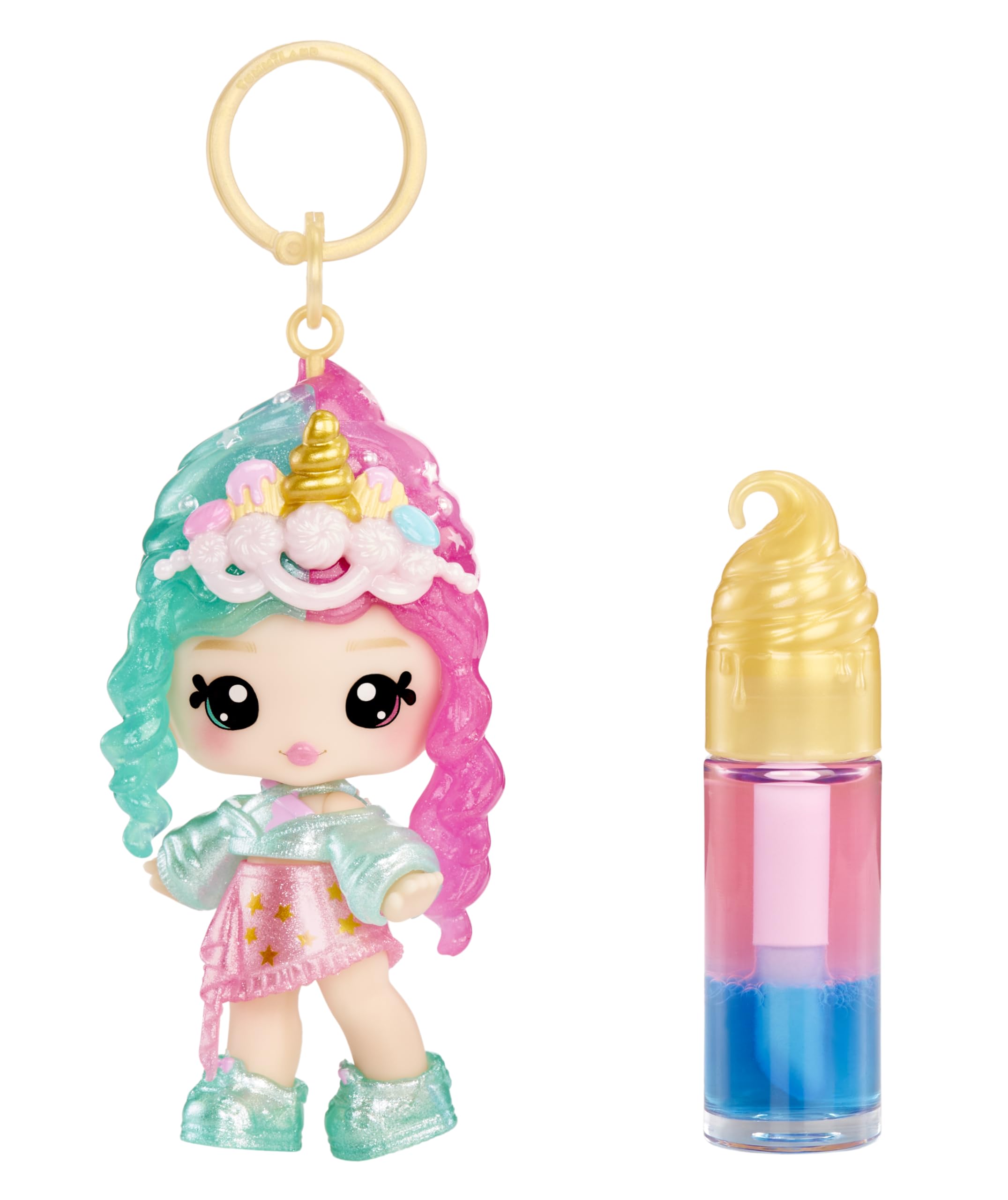 Yummiland Phoebe Frappe Lip Gloss Doll - Mystery Color Change Series, 10cm Fashion Doll with DIY Two-Tone Lip Gloss Kit 17