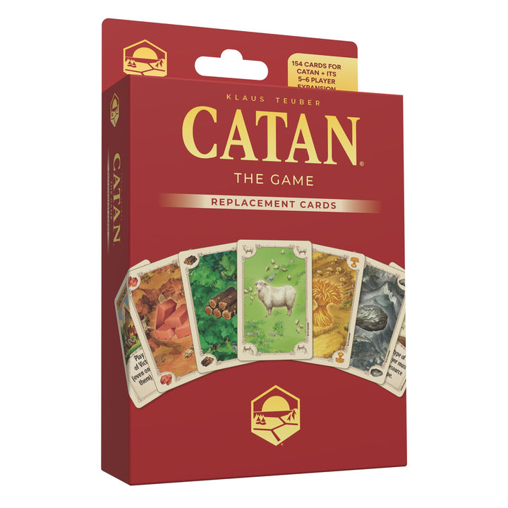 CATAN Base Game Card Accessory (CN3281) - Complete Replacement Set for 6th Edition