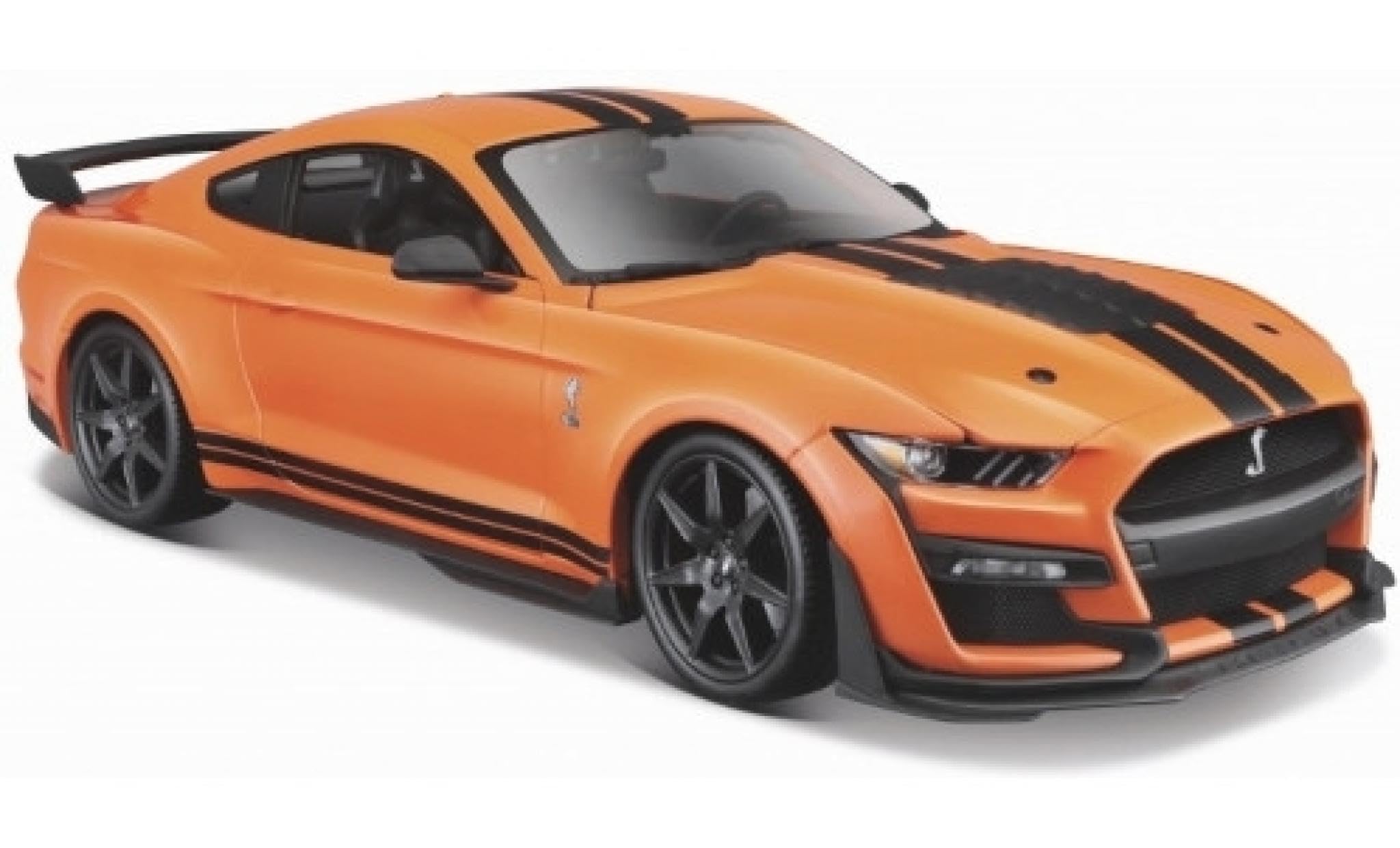 Maisto 1:24 2020 Ford Mustang Shelby GT500 Diecast Model Car | Metal | Orange | Model 31532OR