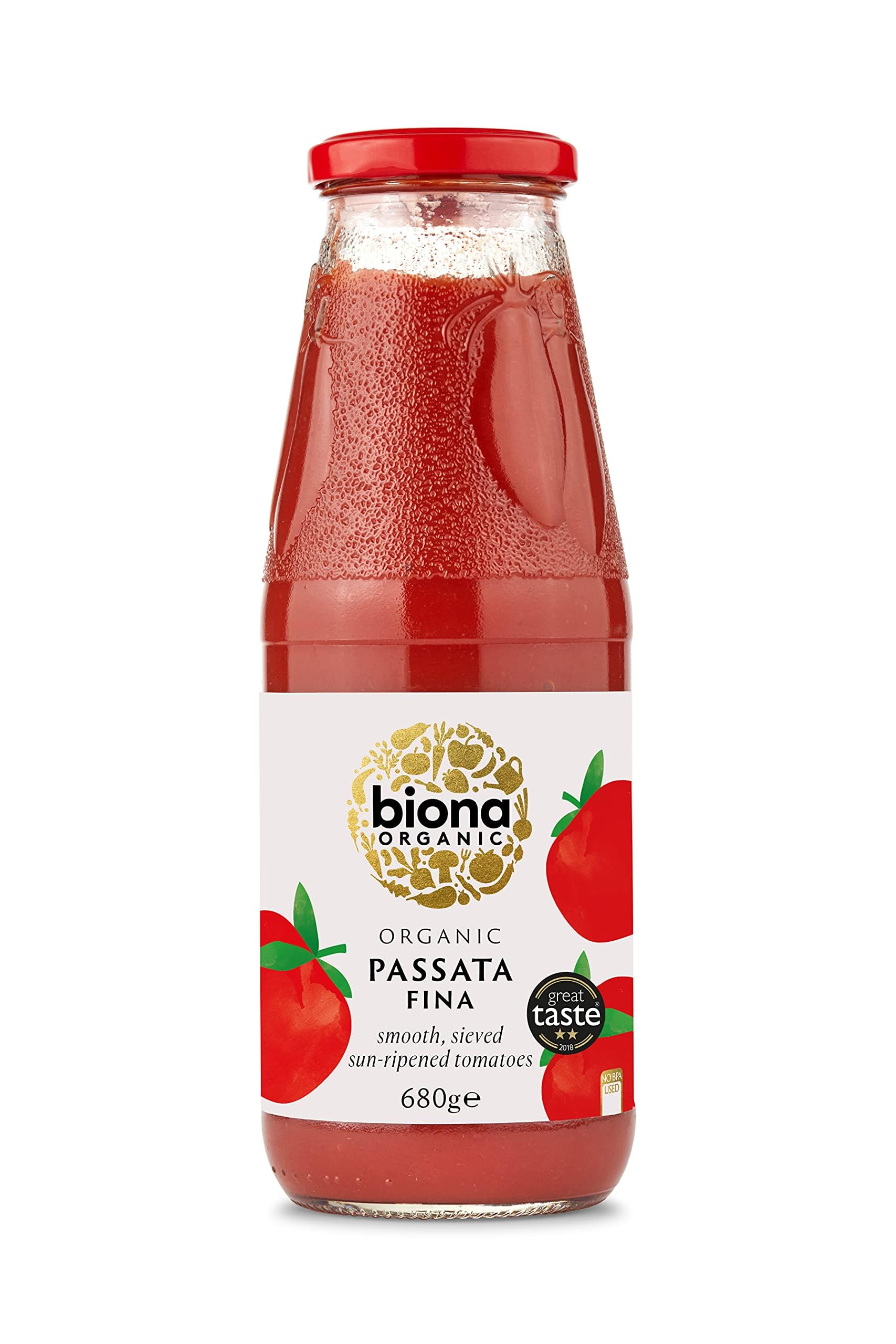 Biona Organic Passata Fina - Smooth Sieved Tomatoes Base | 680g