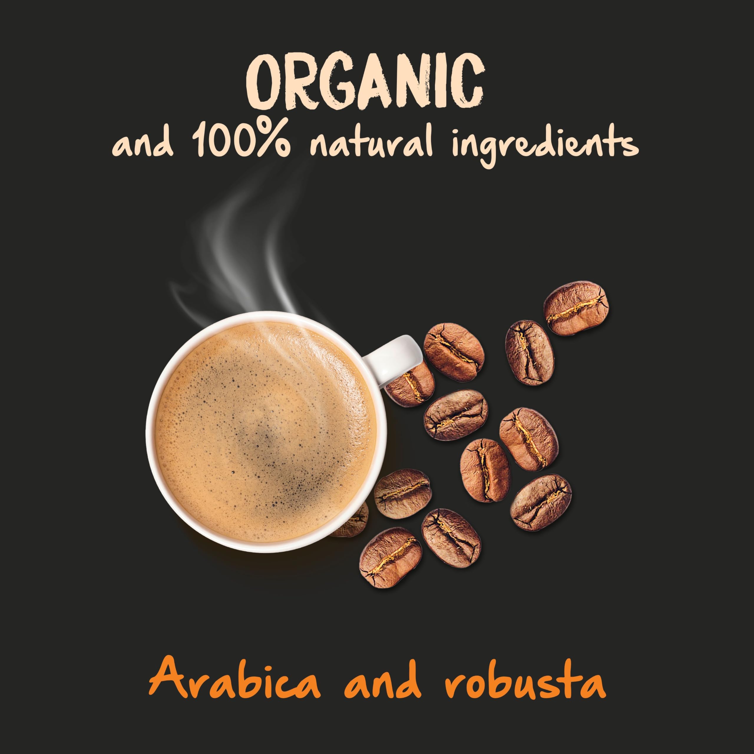 Naturela Organic Whole Coffee Beans - 100% Arabica & Robusta Blend | Slow-Roasted | 1 kg 3
