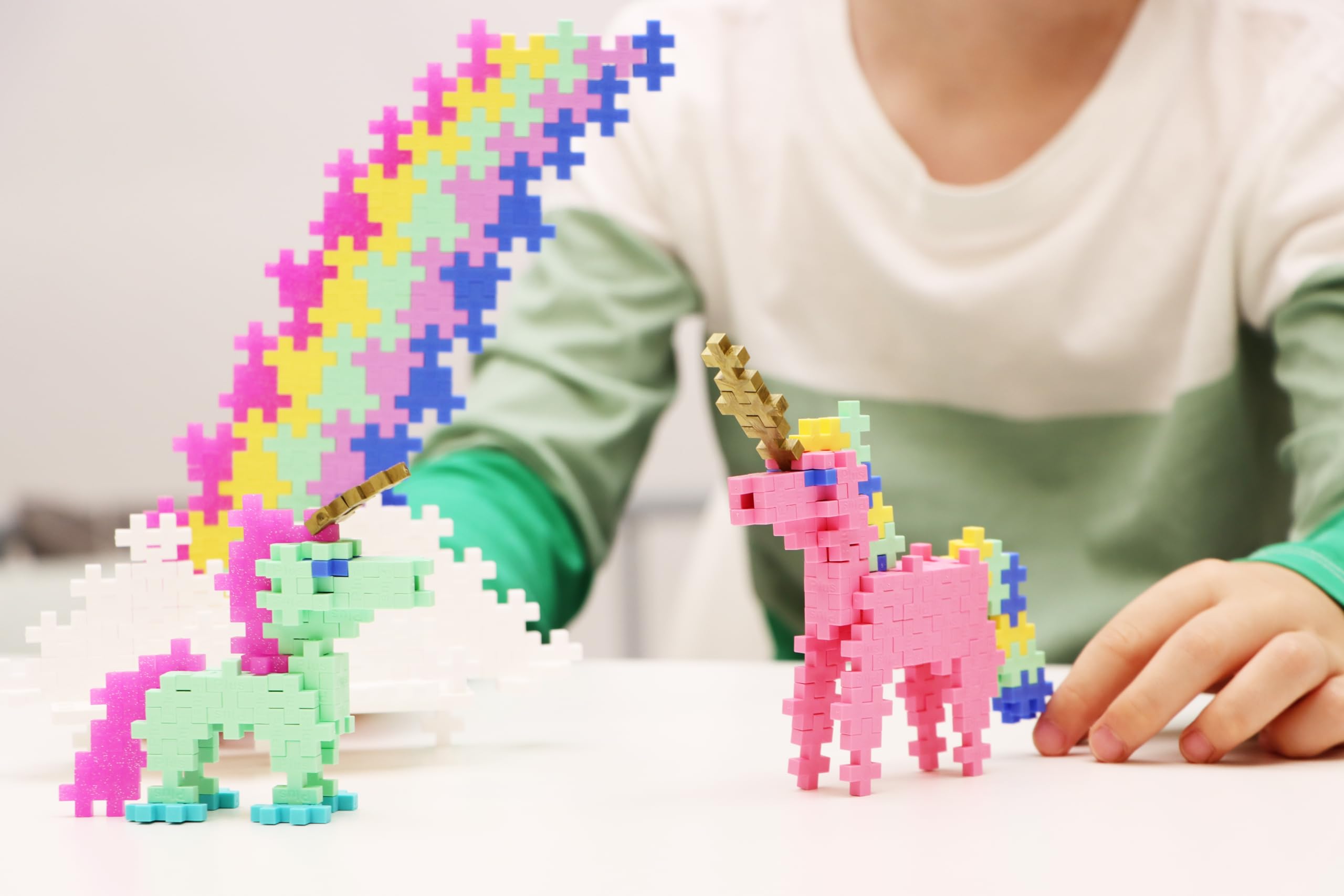 Plus-Plus 3908 Ingenious Construction Toy, Learn to Build, Unicorns, Creative Building Blocks, 275 Pieces 8