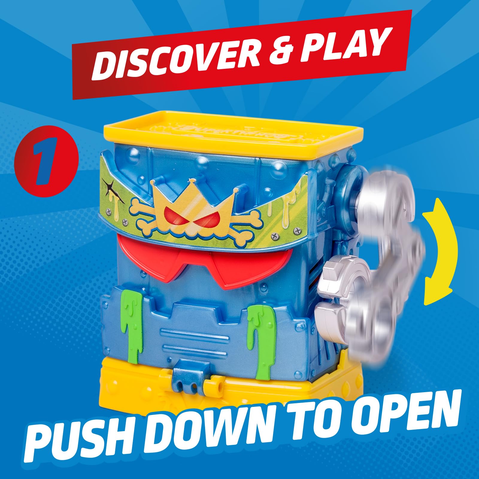 SUPERTHINGS RIVALS OF KABOOM - Mr King's Hidden Base Playset | Includes 2 Exclusive Figures | Plastic 5