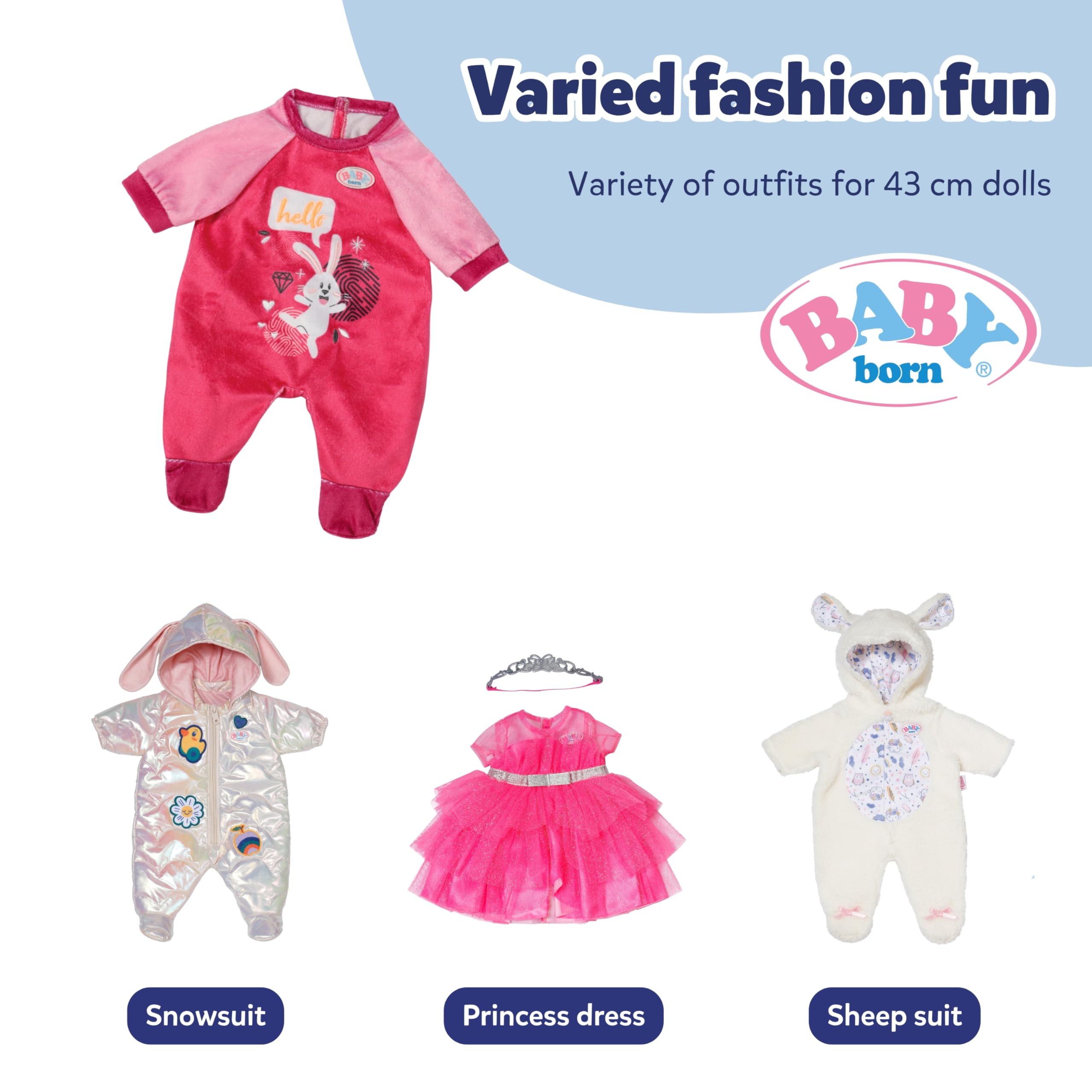 BABY born Nightfriends for babies Romper Pink 43cm (832646) 5