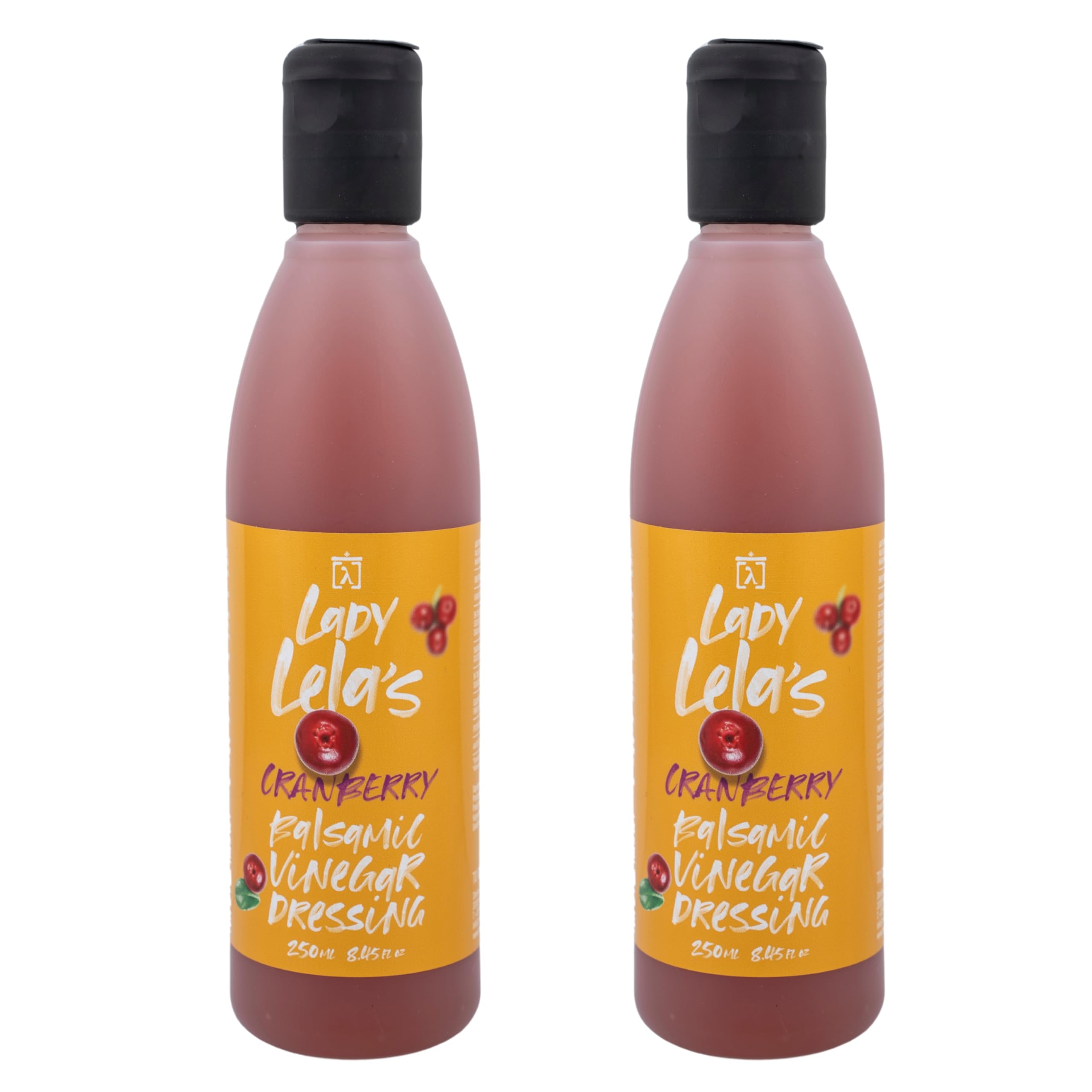 To Filema Tis Lelas Lady Lela’s Greek Balsamic Cranberry Dressing - 2 x 250ml (500ml Total)