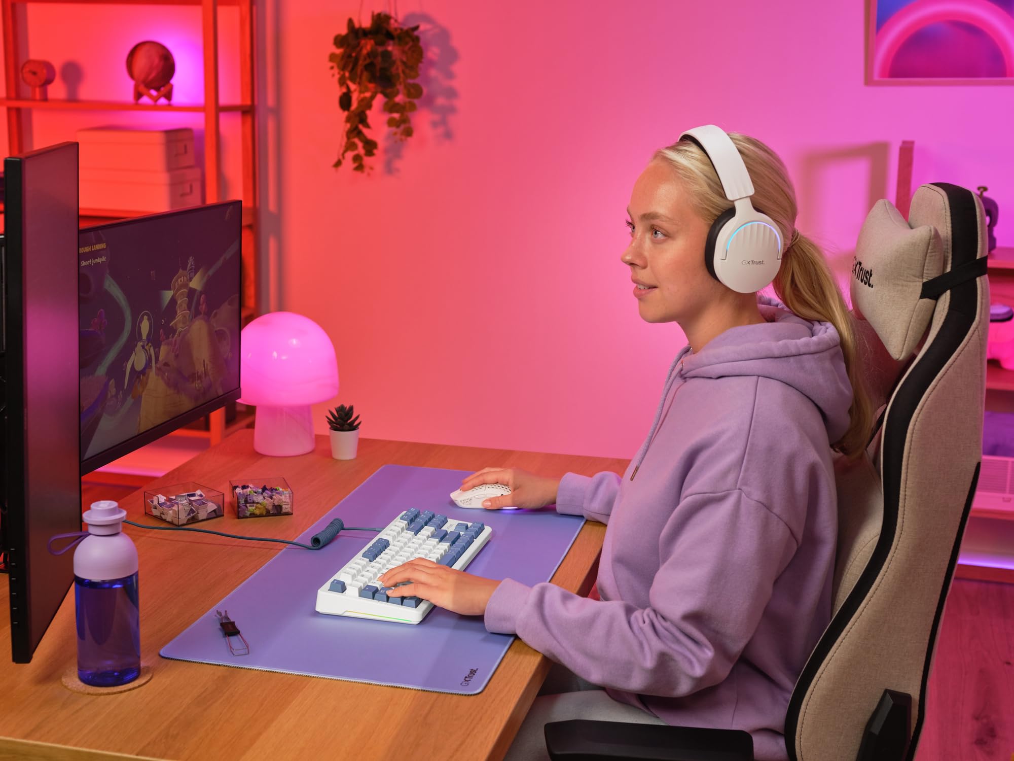 Trust Gaming GXTrust 872 Xyra TKL Mechanical Keyboard - Gasket Mount, Hot-Swappable, RGB Backlit, UK Layout 18