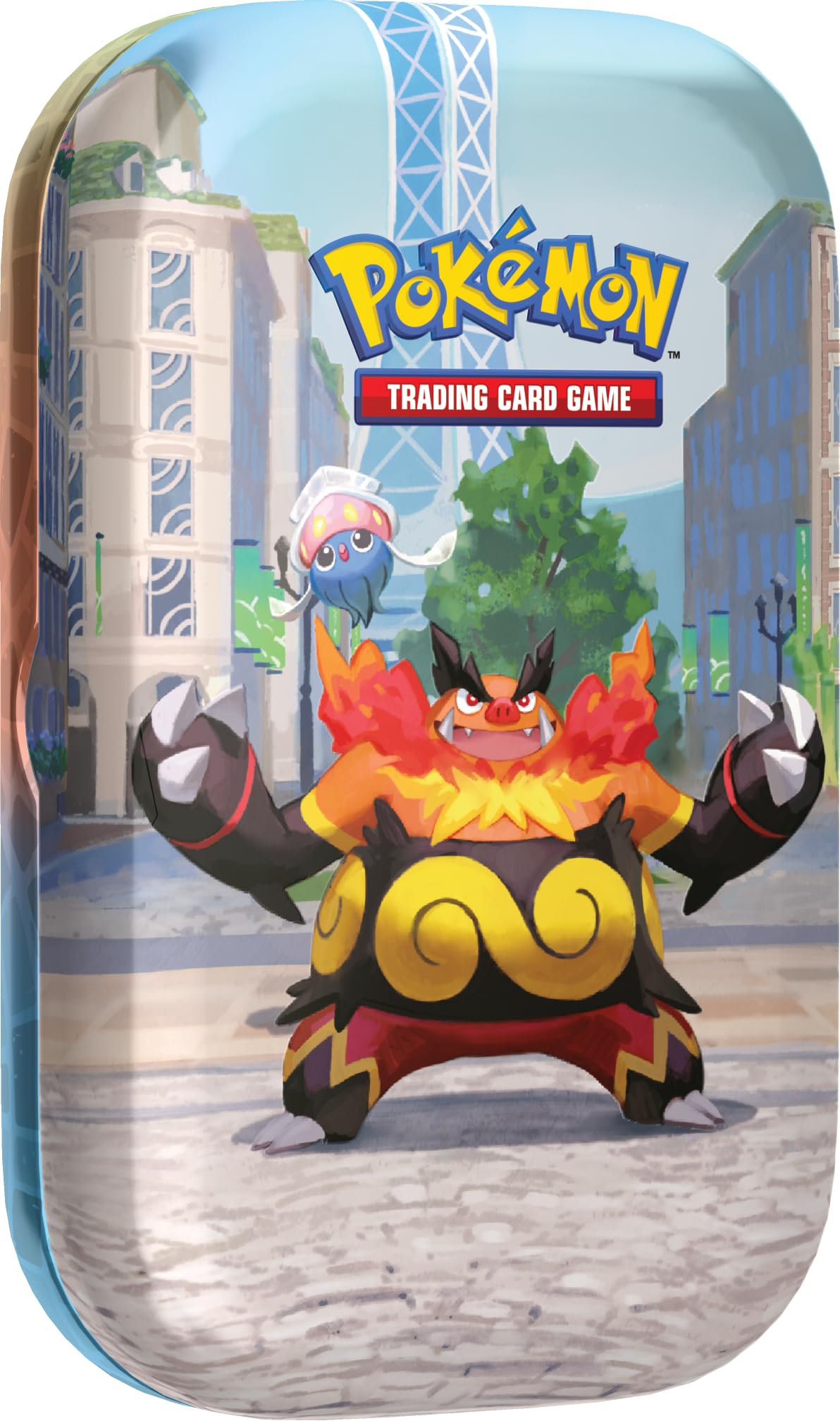 Pokémon TCG: Lumiose City Mini Tin: Emboar & Inkay - 2 Booster Packs