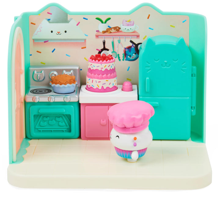 Gabby’s Dollhouse Bakey with Cakey Kitchen Playset - Spinning Cake & 2 Surprise Deliveries, Ages 3+