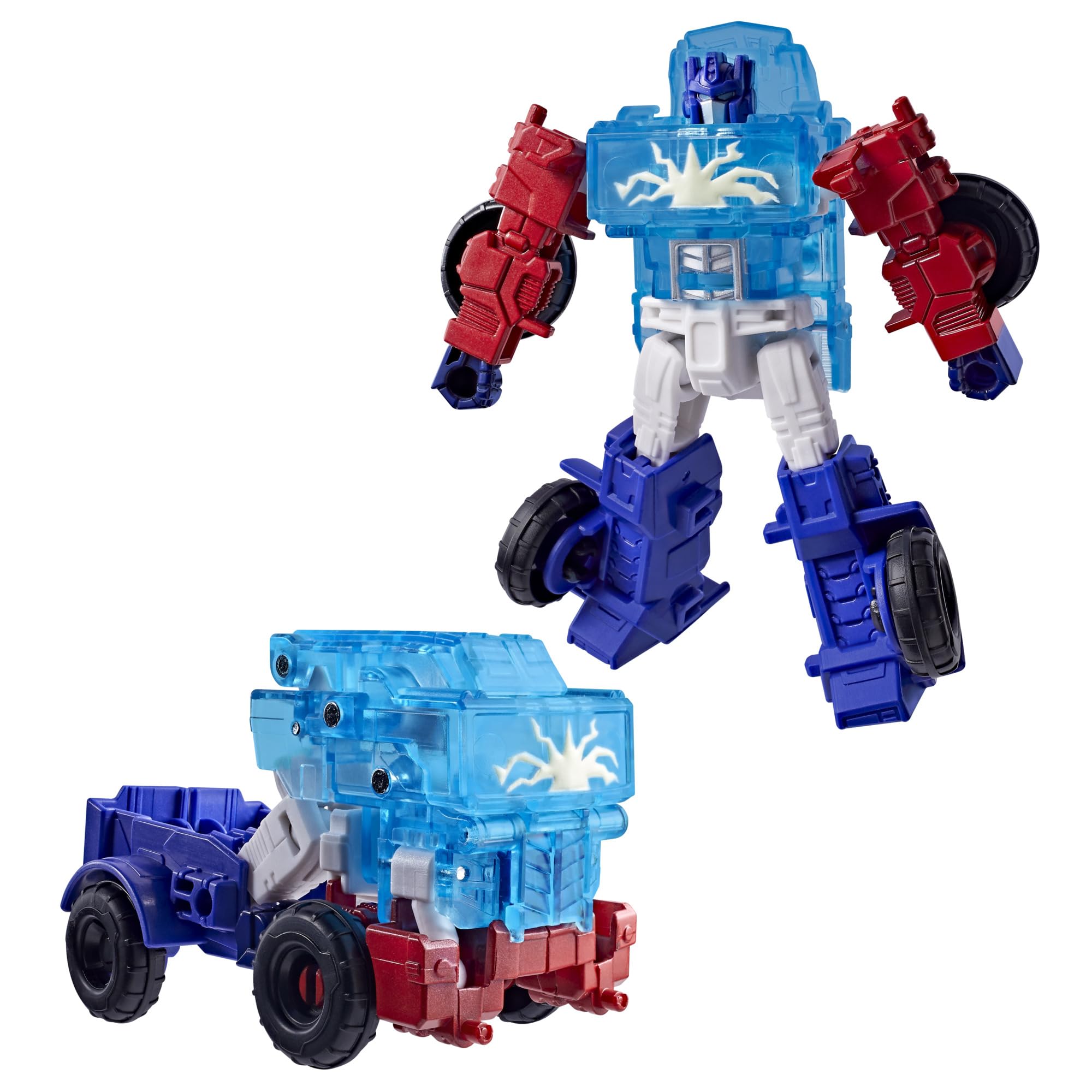 Transformers Optimus Prime Cyber Changers Energon Surge Action Figure | 4-Inch Robot 1