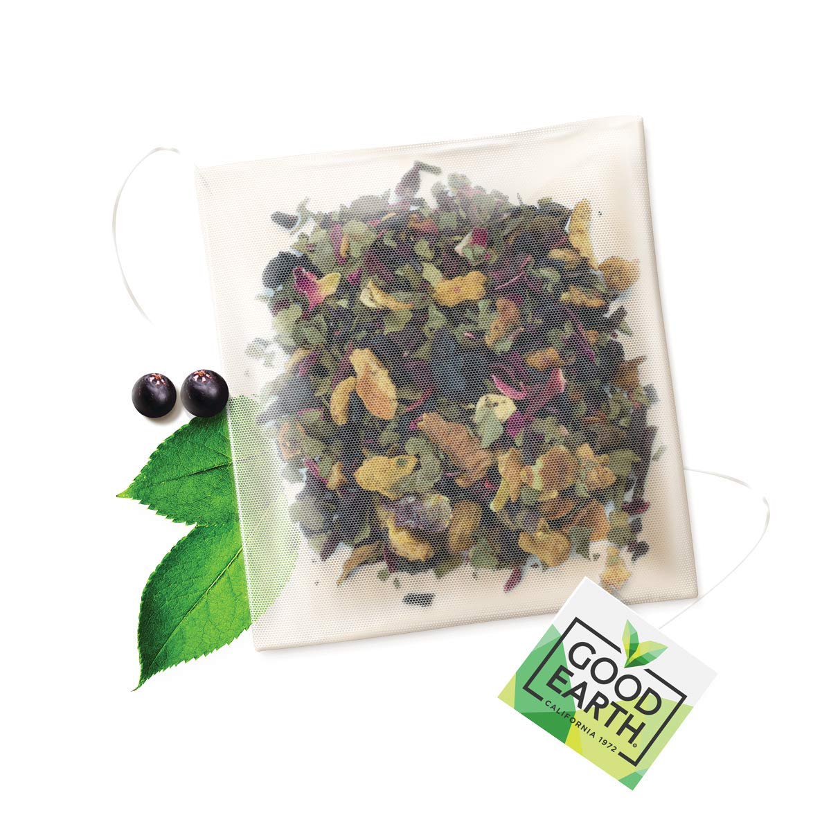 Good Earth Hibiscus, Sweet Berries & Rose Tea - Herbal Tea, 15 Biodegradable Tea Bags 7