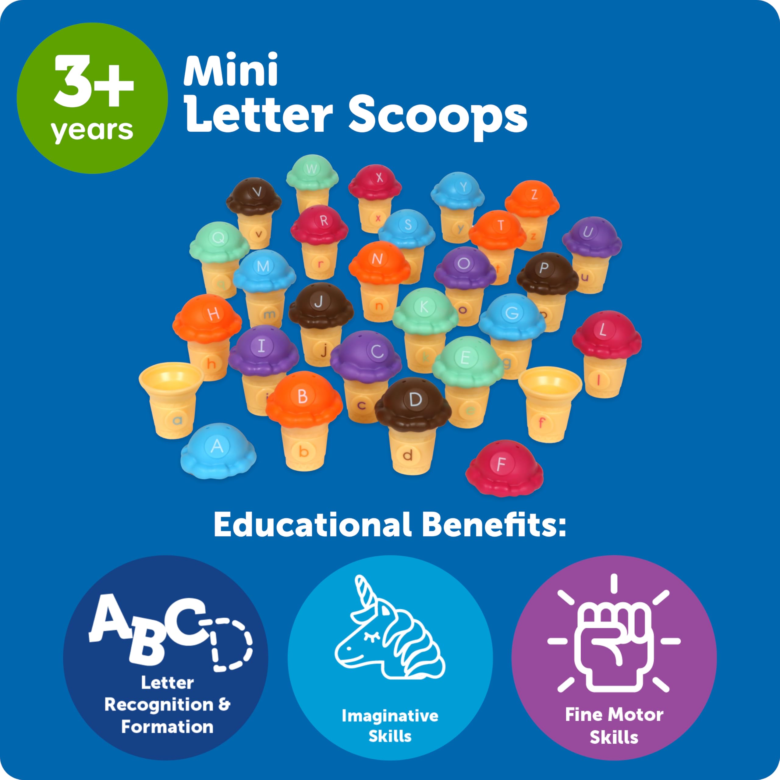 Learning Resources Mini Letter Scoops - Alphabet Learning Toy for 3 Year Olds 11