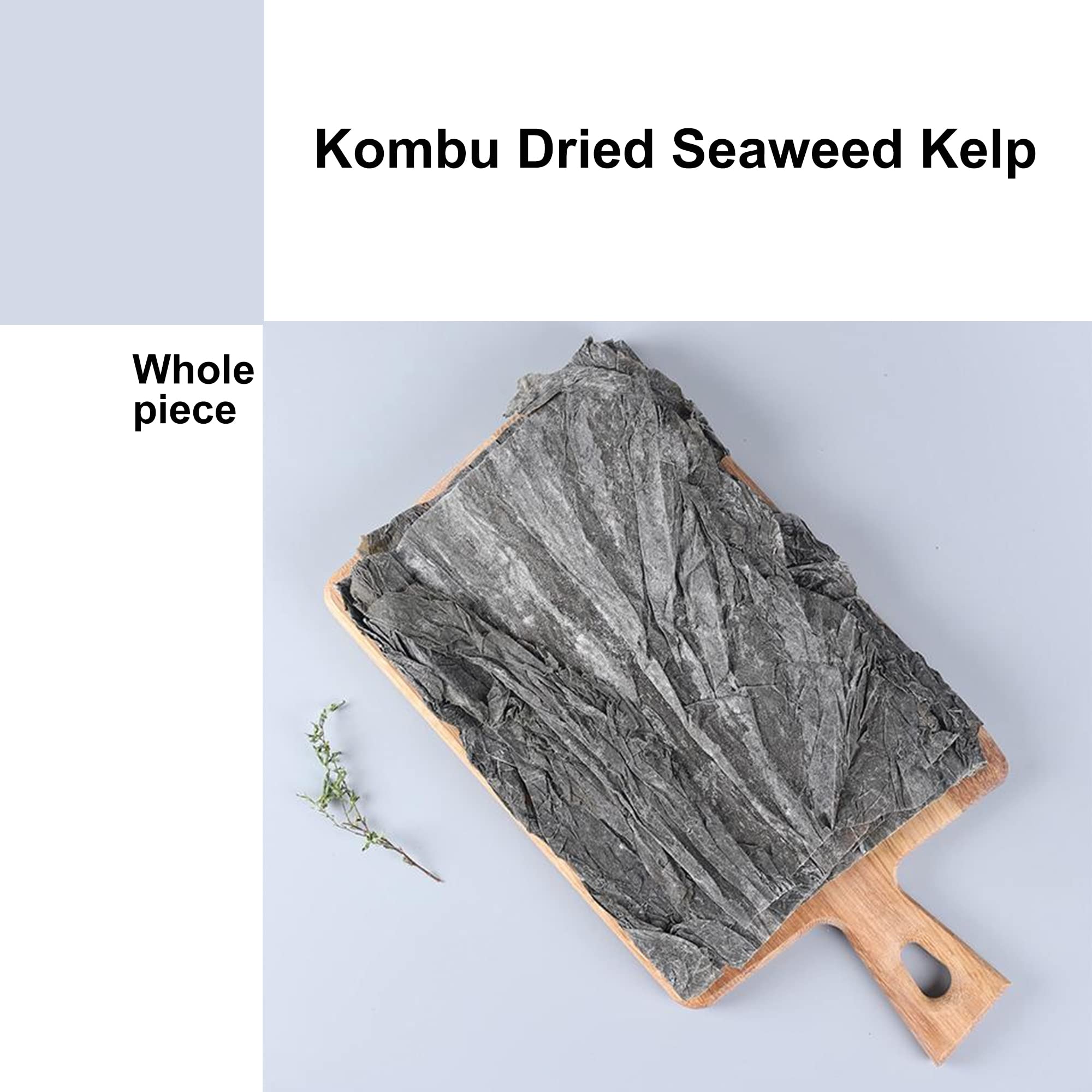 JHL Kombu Dried Seaweed Kelp Large Piece - Iodine Rich Flavor Enhancer | 150g