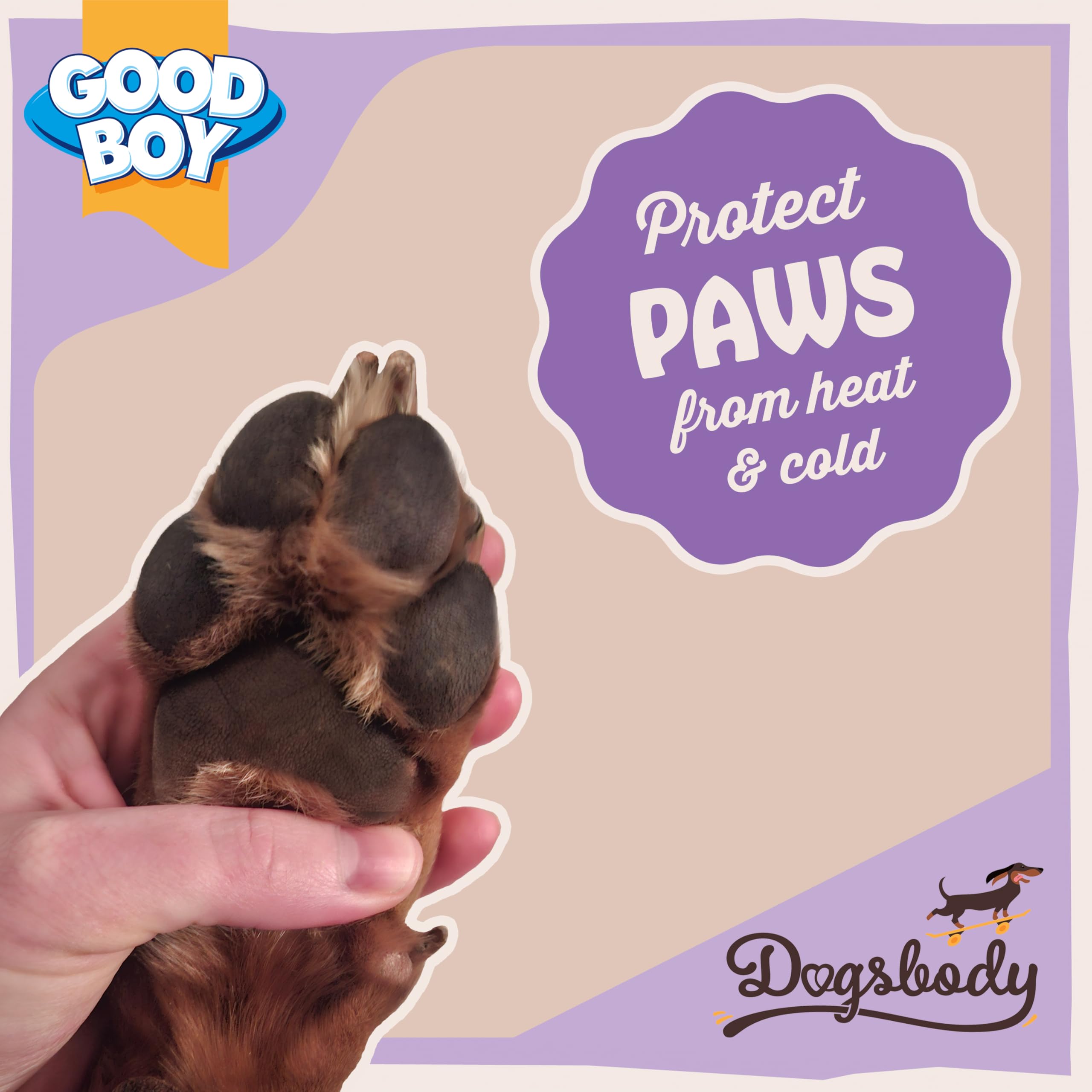 Good Boy Paw & Nose Balm for Dogs - 60g Organic Moisturizer with Shea Butter Scent 2