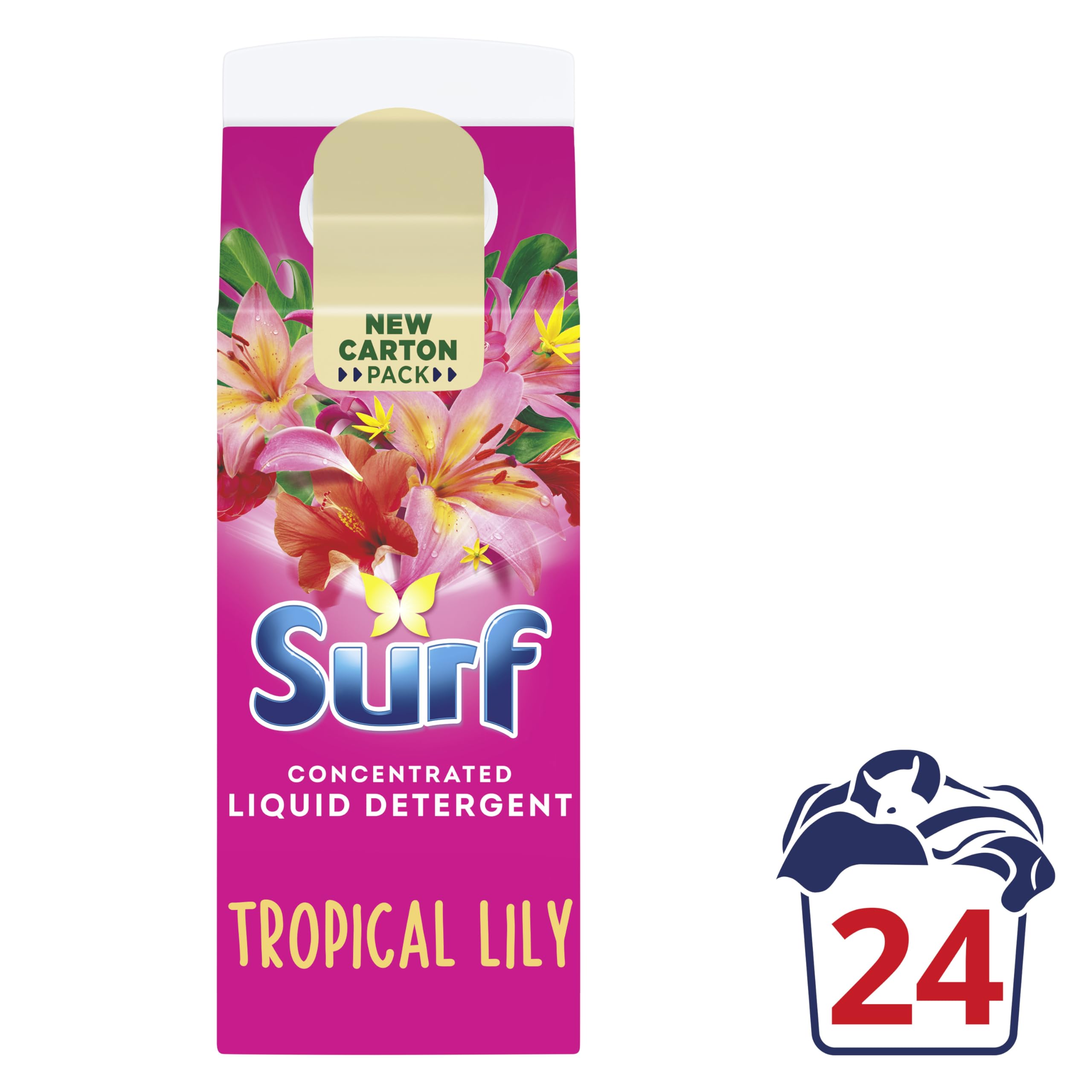 Surf Tropical Lily Laundry Washing Liquid Detergent (648 ml)