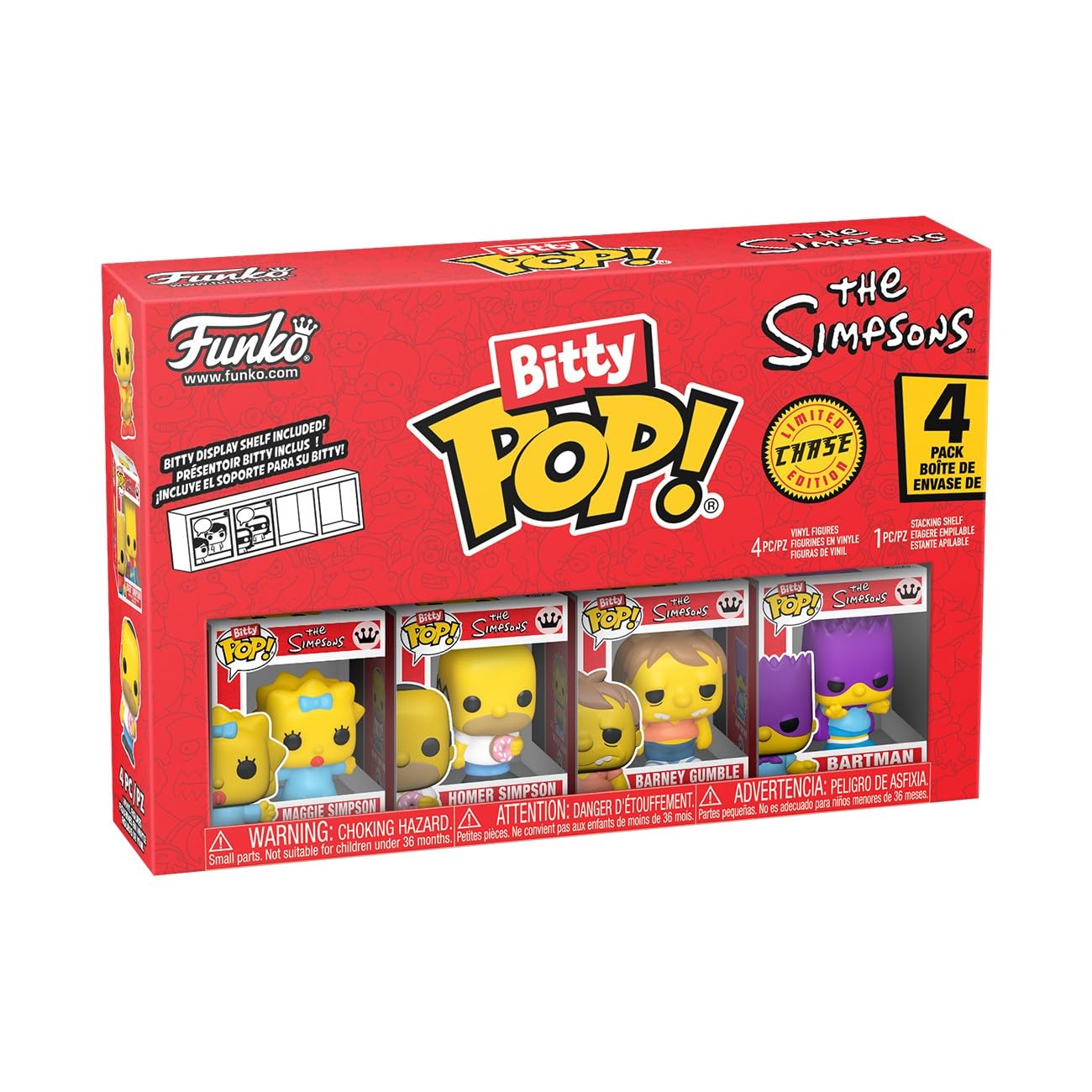 Funko Bitty Pop! The Simpsons - Maggie 4-Pack with Mystery Mini Figure 1