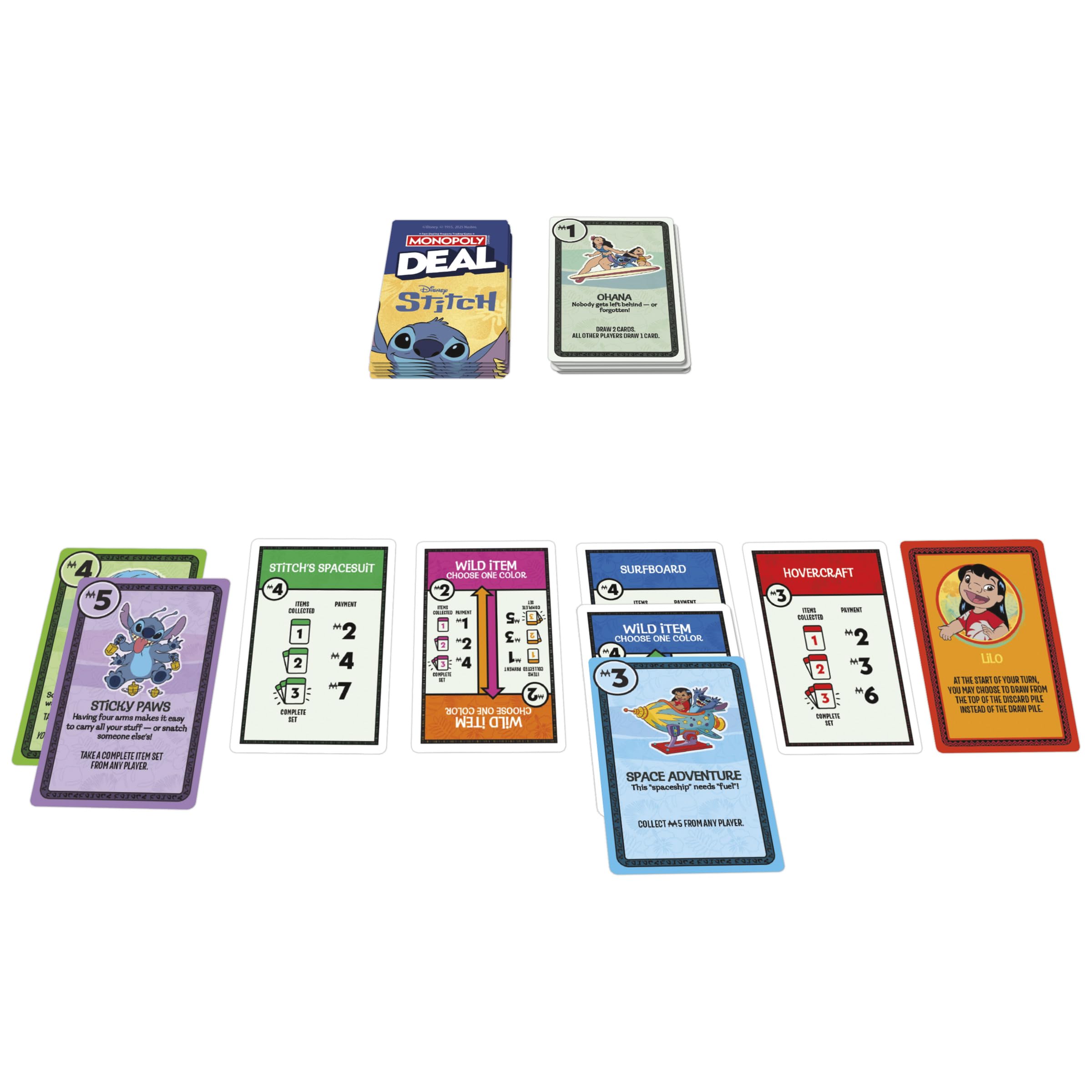 Monopoly Brand Disney Stitch Edition Card Game | 2-5 Players | Ages 8+ 4