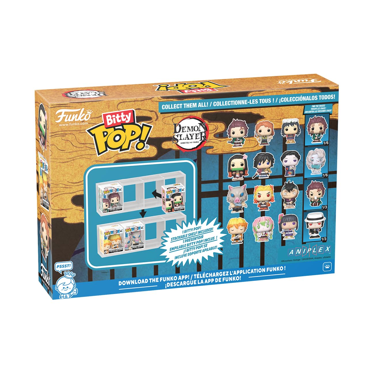 Funko Bitty POP! 4 Pack: Demon Slayer - Nezuko Kamado, Giyu Tomioka, Tamayo 3