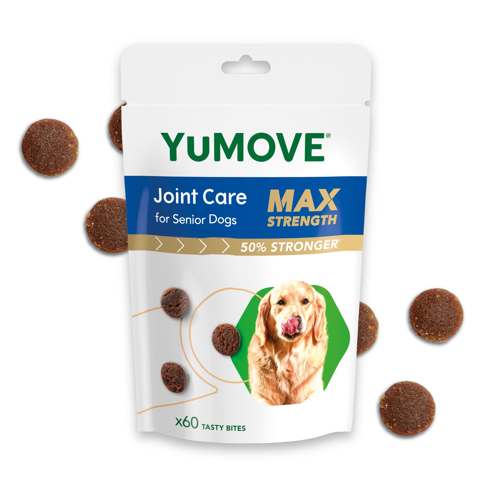 YuMOVE Max Strength Joint Supplement for Dogs - 60 Chews | Glucosamine & Chondroitin 1