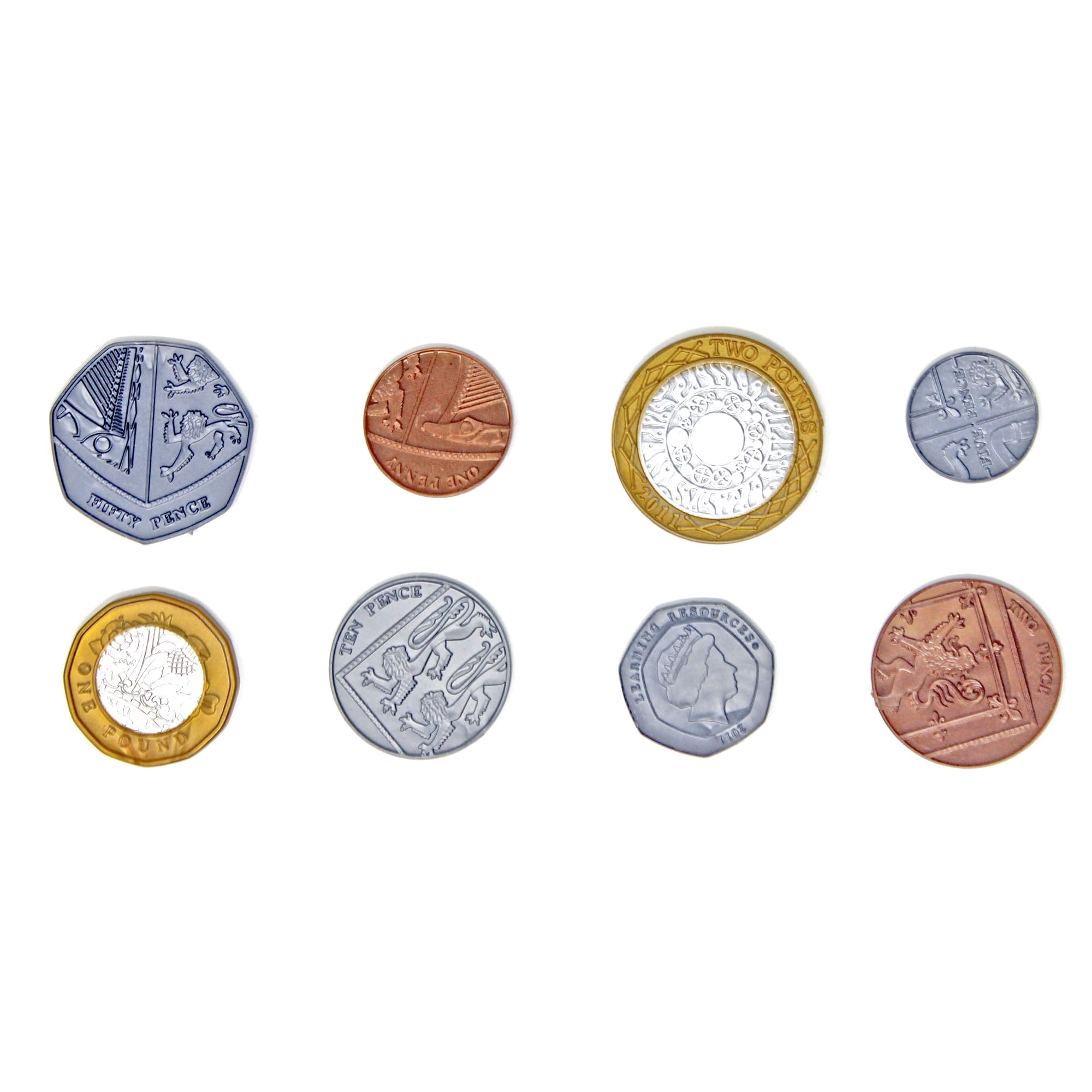 Learning Resources Bulk Play Money Pack - 700 Plastic UK Coins for Ages 3-7 6