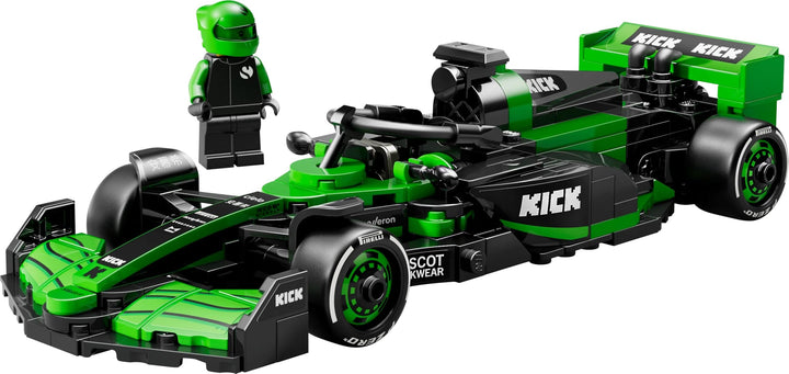 LEGO Speed Champions KICK Sauber F1 Team C44 Race Car Toy - Buildable F1 Model with Driver Minifigure for Ages 10+