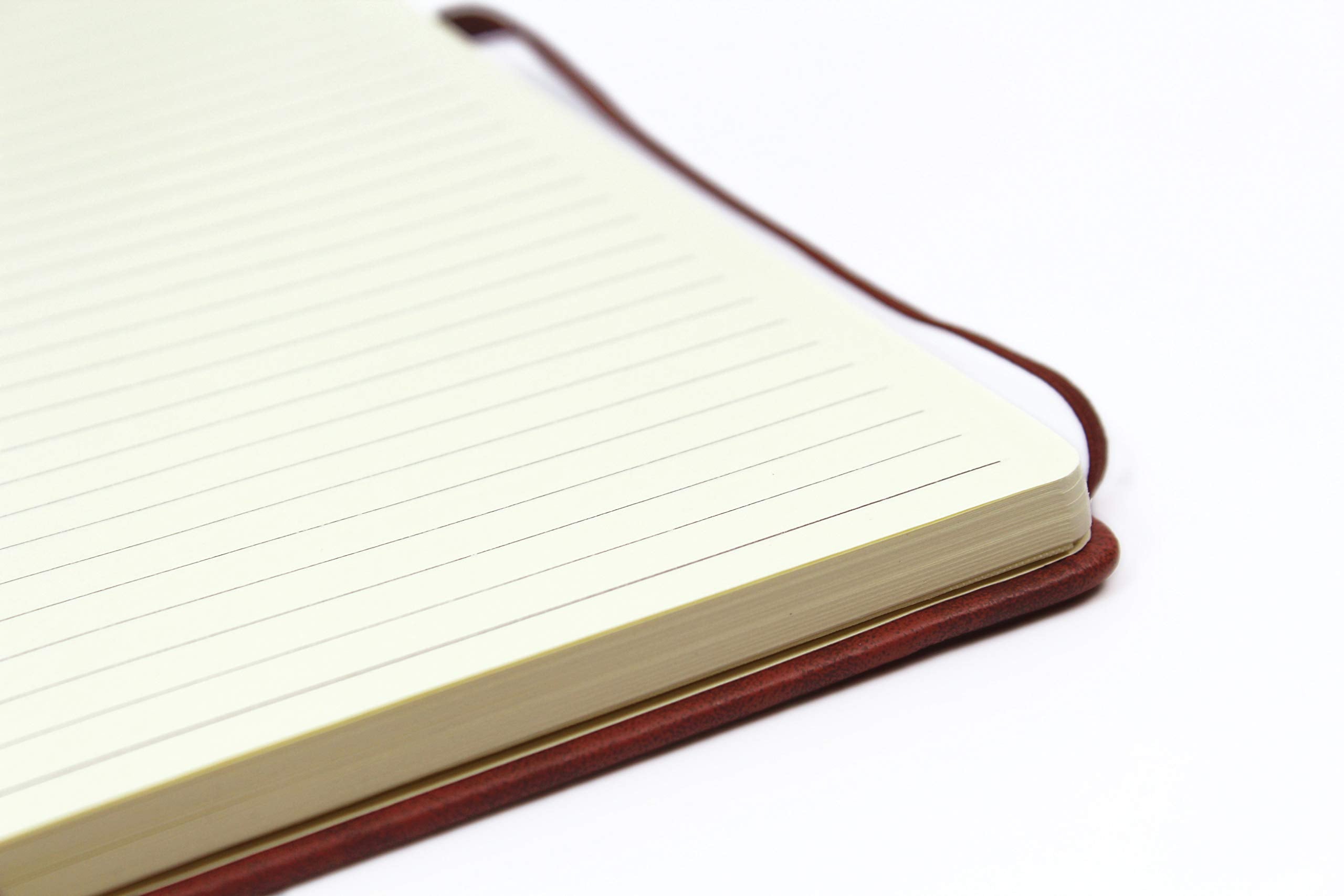 Silvine A4 Executive Hardback Notebook/Journal - Tan, Lined, 160 Pages, 90gsm Ivory Paper 3