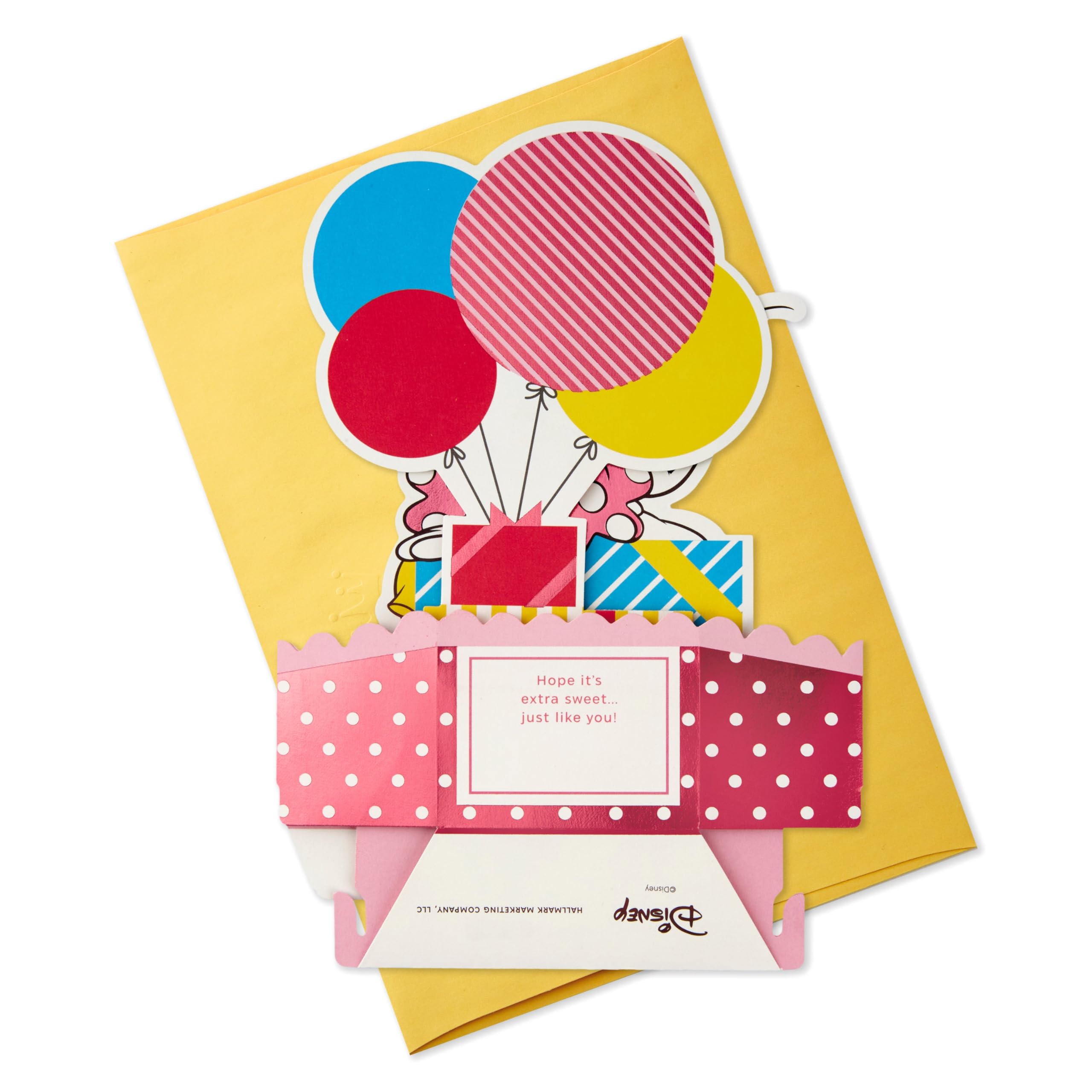 Hallmark Disney Minnie Mouse 3D Pop-Up Birthday Card with Red Foil Details | 17.3cm x 11.9cm 7