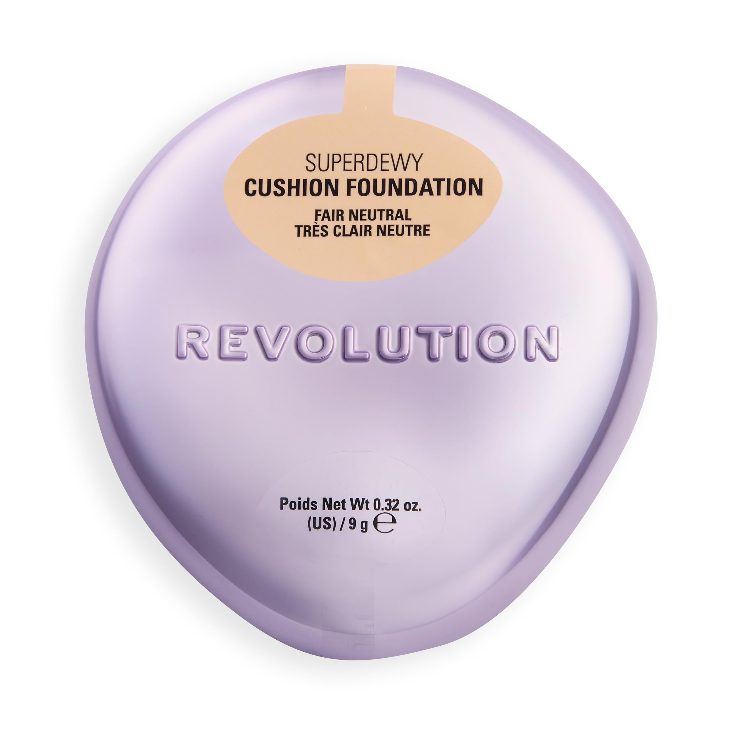 Revolution Beauty London Superdewy Cushion Foundation - Buildable Coverage, Radiant Finish | Fair Neutral
