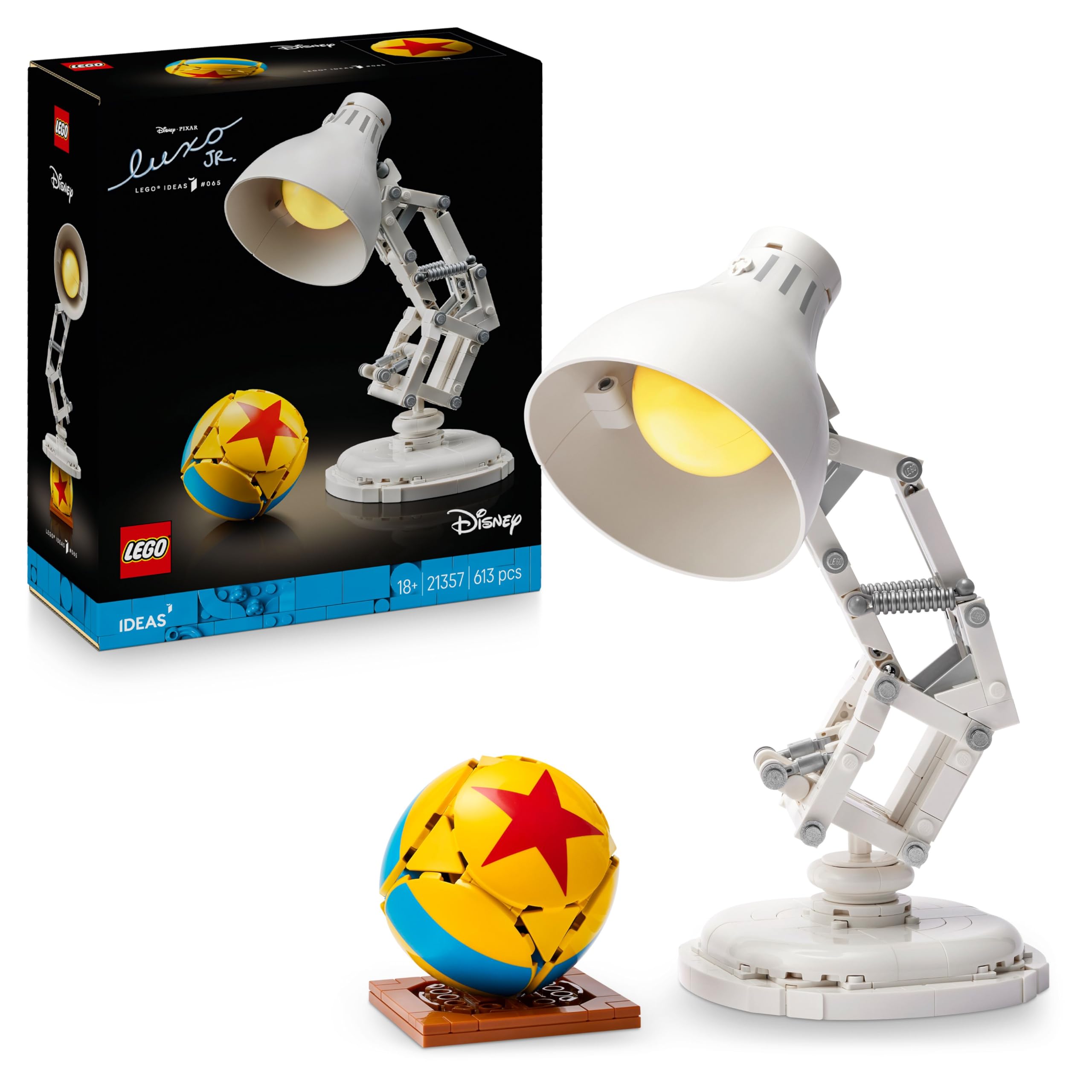 LEGO Ideas 21357 Disney Pixar Luxo Jr. Lamp Building Set for Adults | Ages 18+ 1