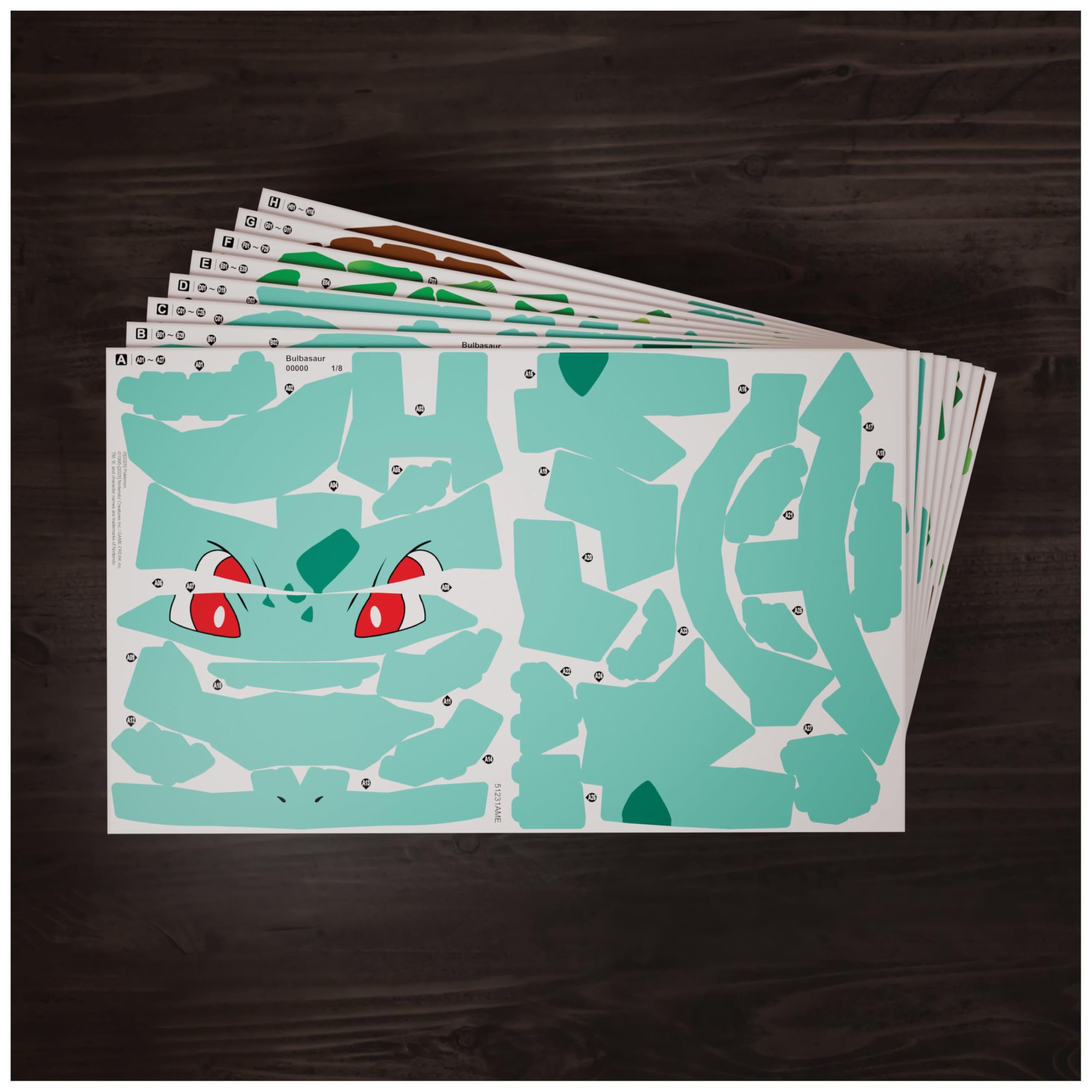 4D Build Pokémon Bulbasaur 3D Model Kit - 195-Piece Building Puzzle for Ages 12+