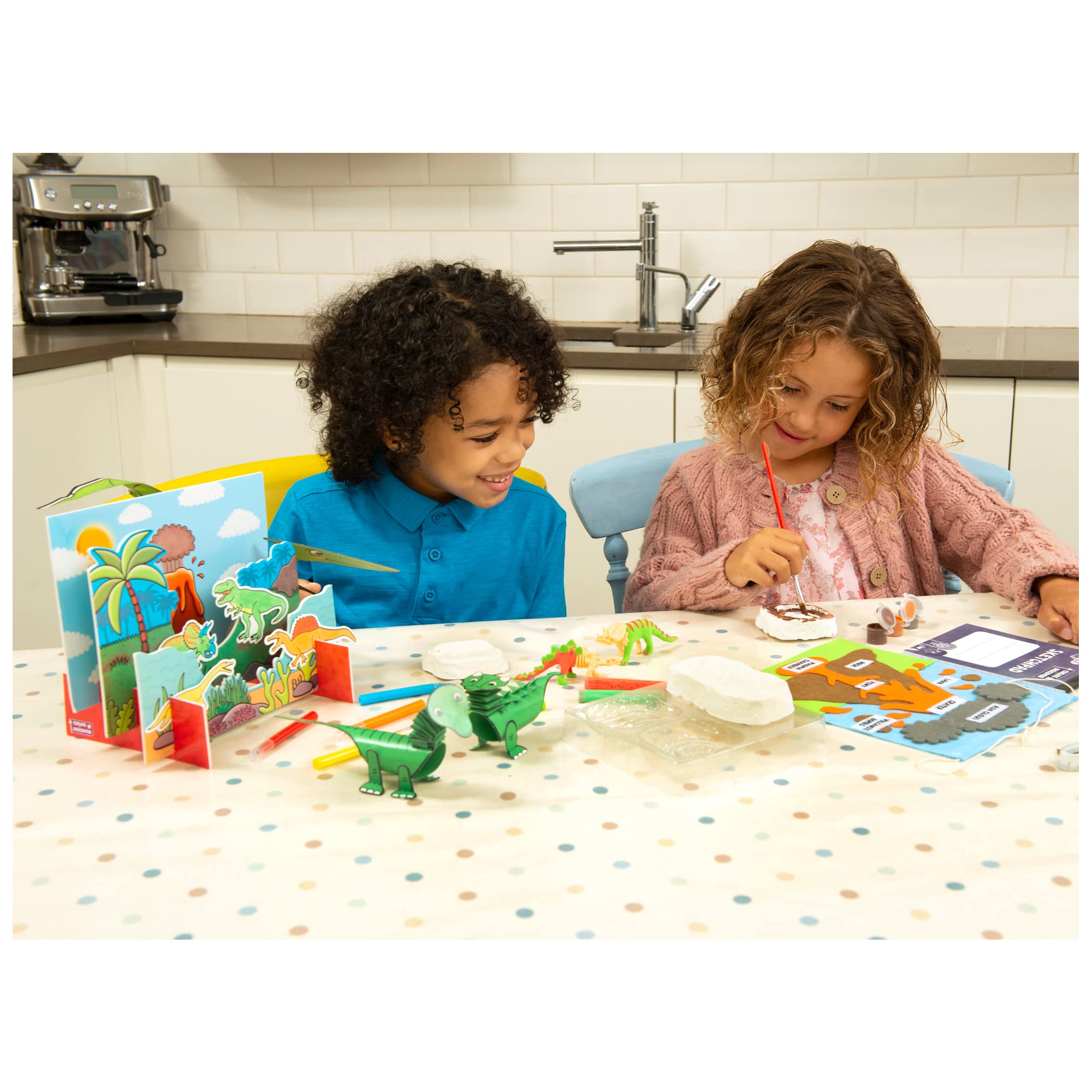 Galt Dino Craft - STEAM Learning Papercraft Kit for Ages 5+