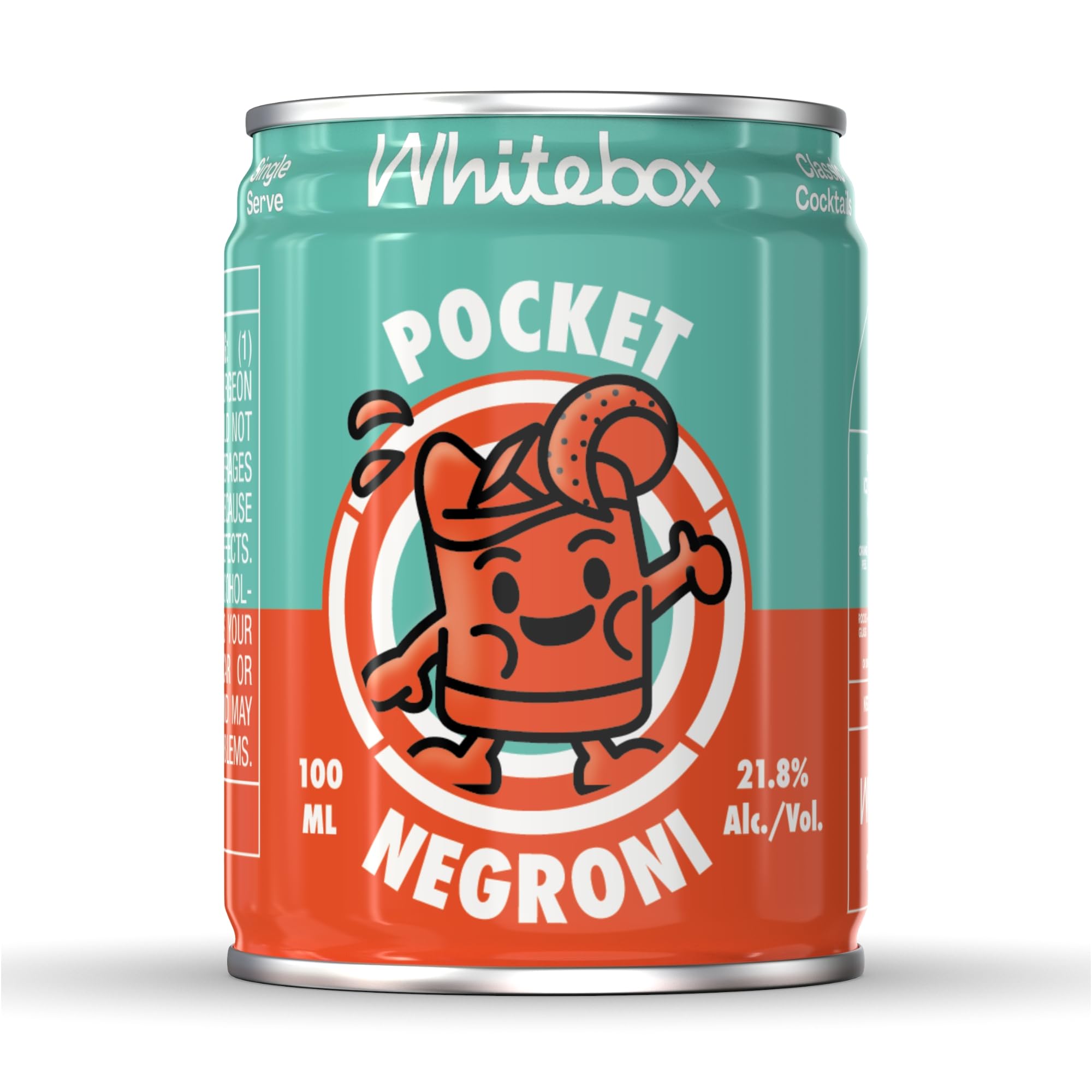 WHITEBOX COCKTAILS Single Serve Classic Pocket Negroni | 21.8% ABV | 100ml