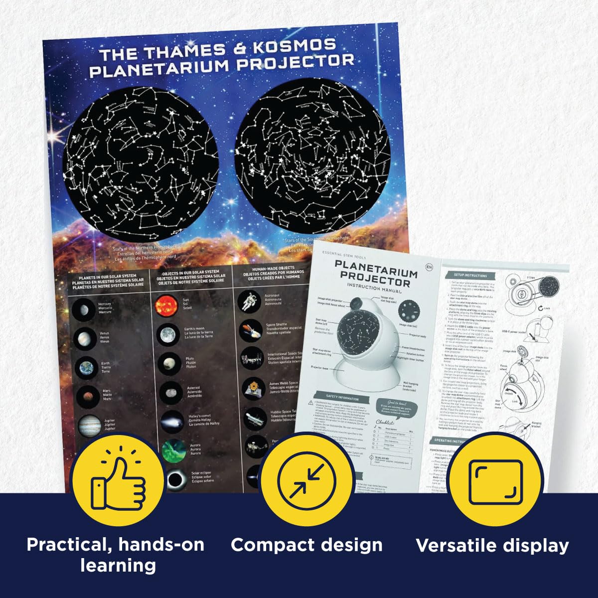 Thames & Kosmos Planetarium Projector - Kids Science Kit for Ages 8+ 6