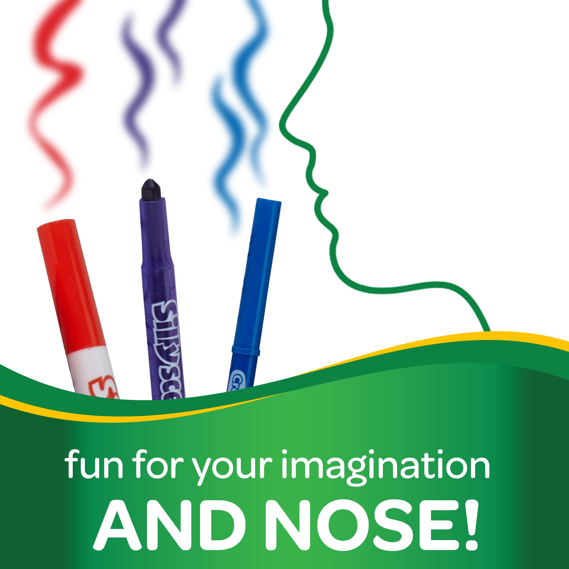 Crayola Silly Scents Scented Colouring Tools Tub Bundle - Over 50 Pieces with Markers, Crayons & Pencils 9