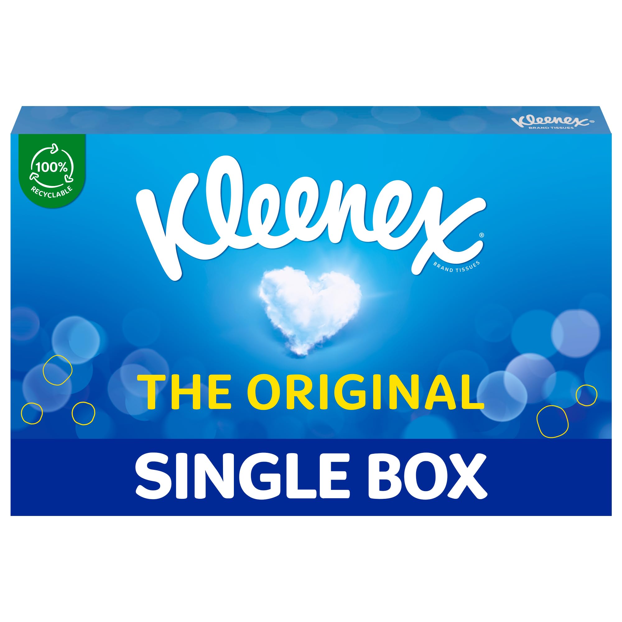 Kleenex Original Tissues - 3 Ply Softness | 64 Sheets per Box | Ultra Soft